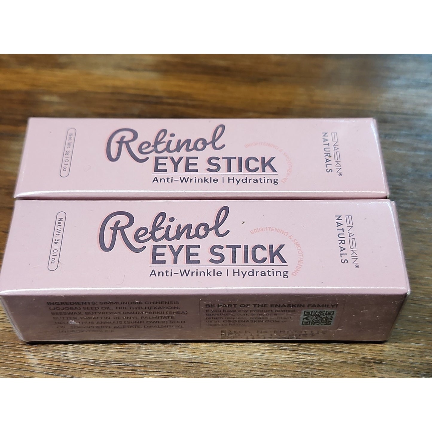 Lot Of 2 Enaskin Retinol Eye Stick Anti Wrinkle Hydrating