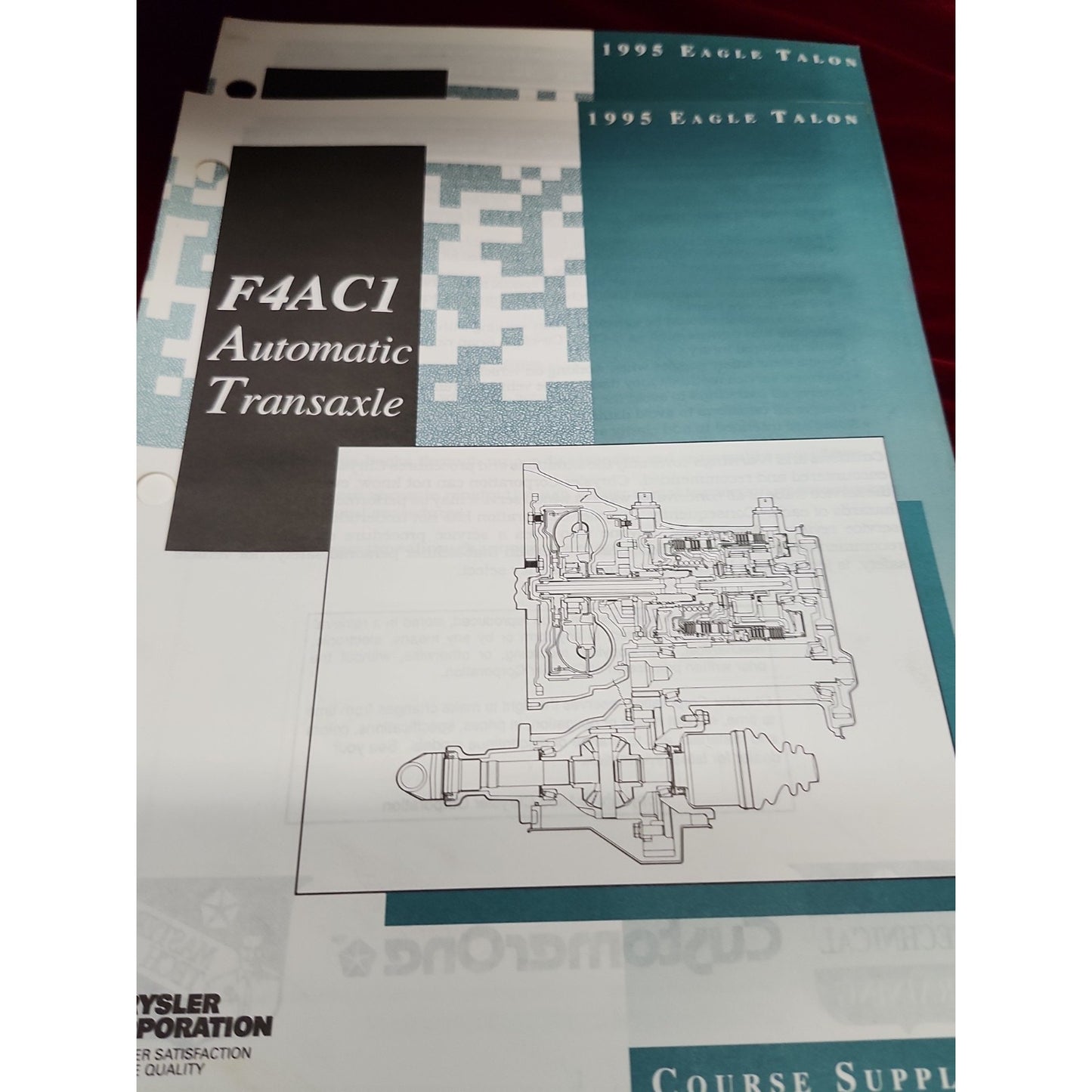 Chrysler Eagle Talon Course Student Books And Supplements 6 Books Total