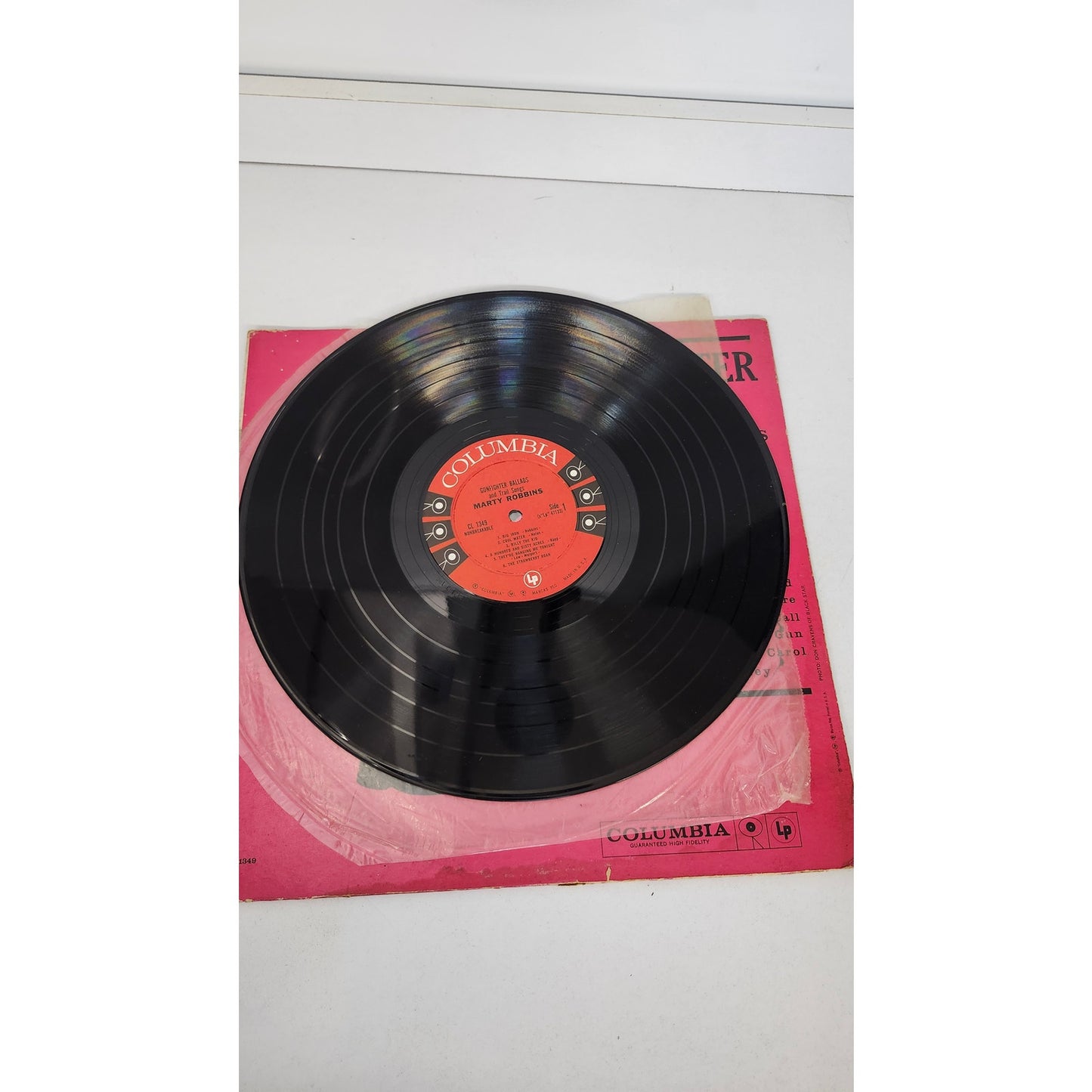 Vintage Marty Robbins Gunfighter Ballads & Trail Songs LP Vinyl Columbia CL 1349