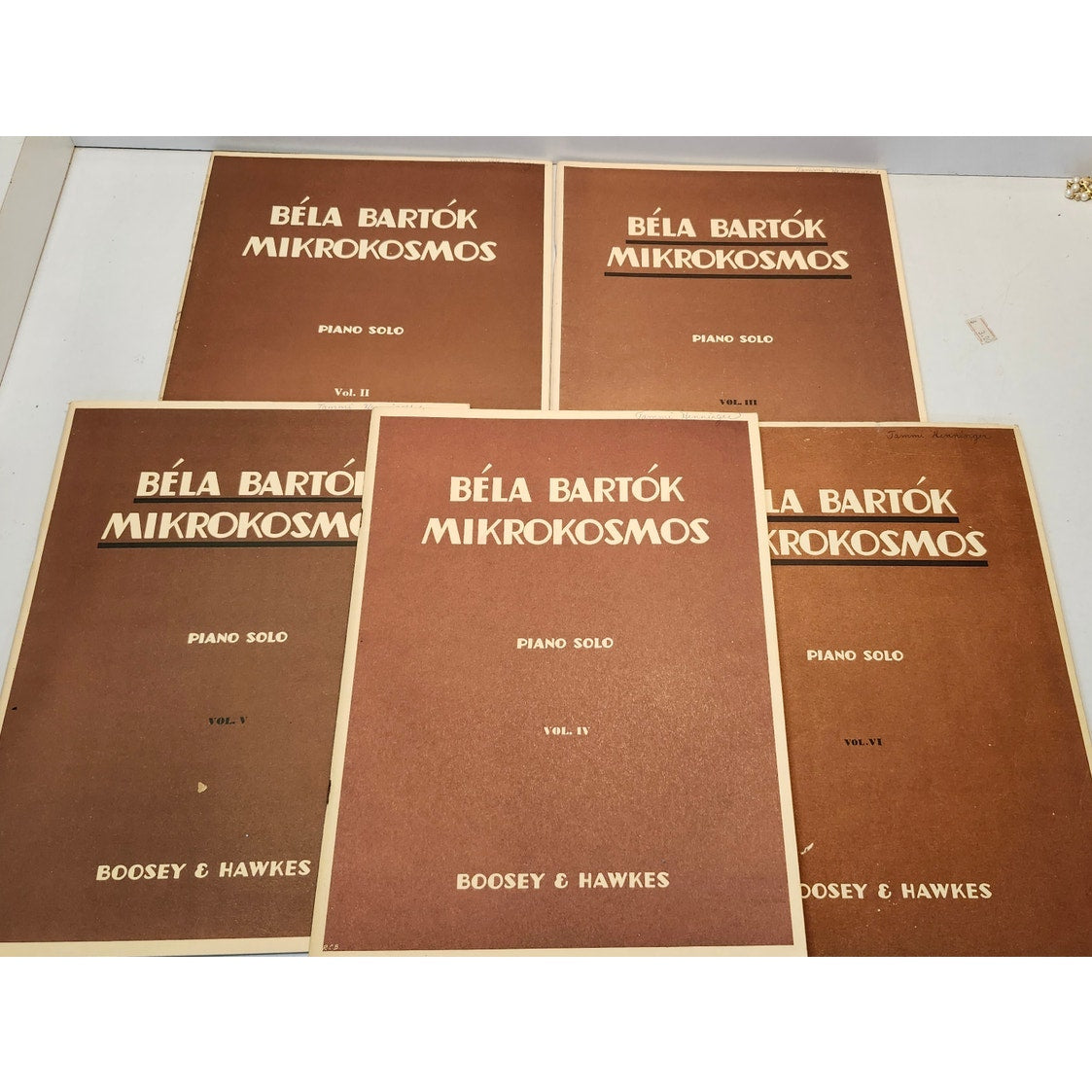 Bela Bartok Mikrokosmos Piano Solo Sheet Music Boosey Hawkes Vol II III IV V VI