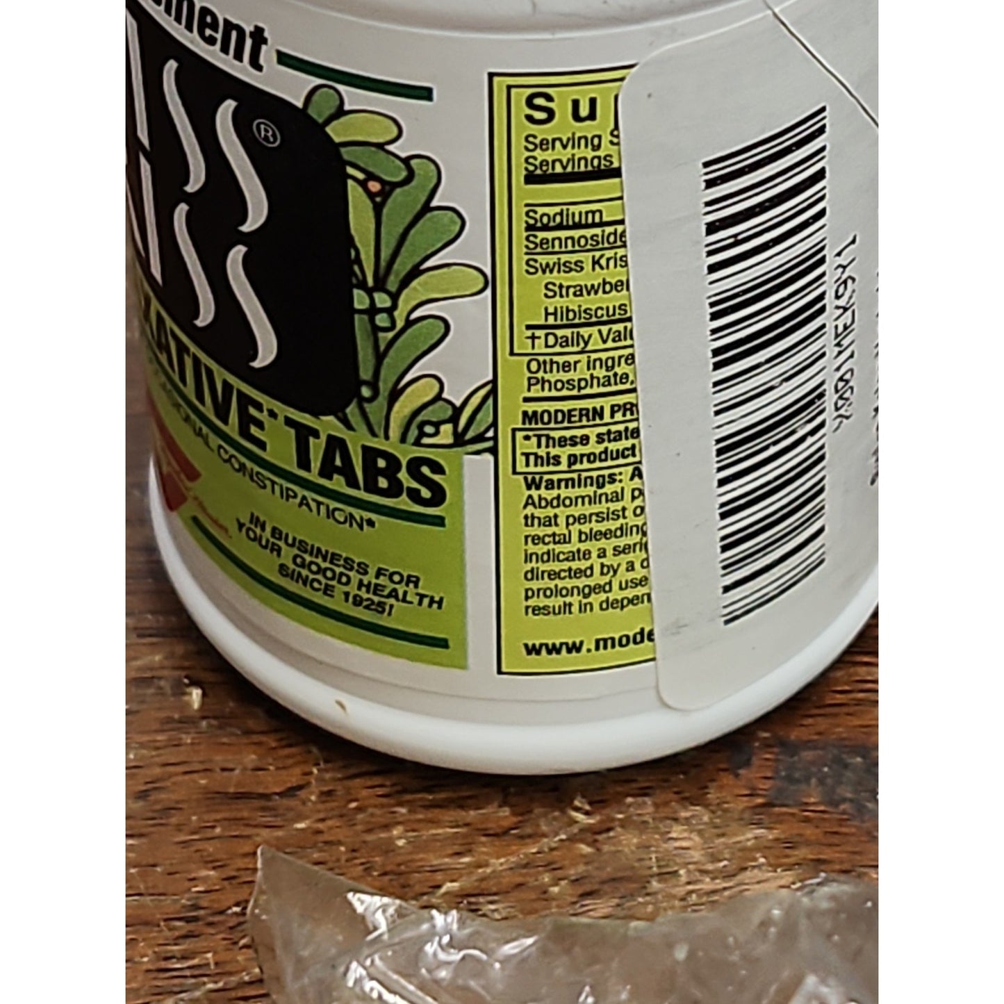 Swiss Kriss 8.5mg Herbal Laxative Tablets - 120 Count