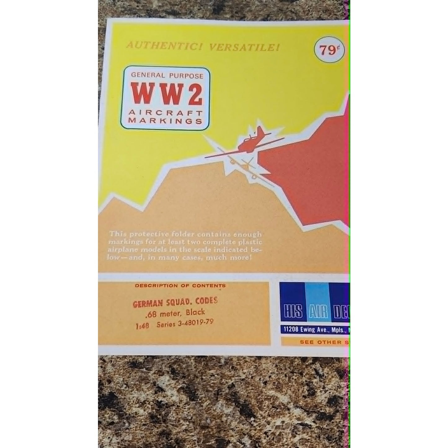 WWII Aircraft Decal German National Insginia Luftwaffe Model Kit Decals Lot of 4