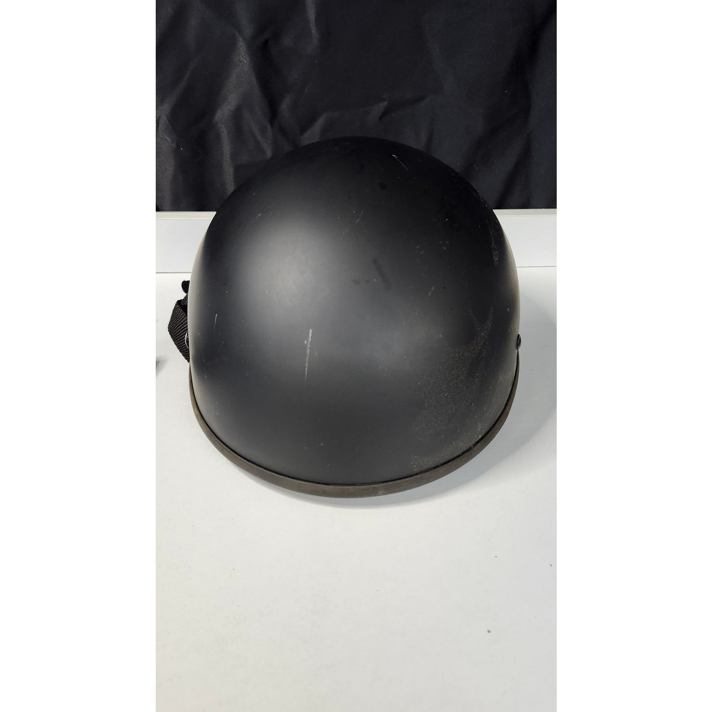 WCL Beanie Half Helmet Matte Black Motorcycle DOT Certified Size M WC888