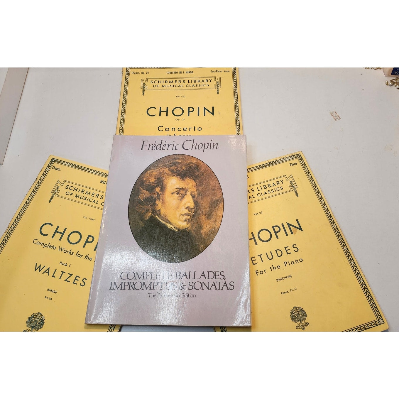 Chopin Schirmer’s Library Piano Sheet Music Classics Ballades Waltzes Lot of 4