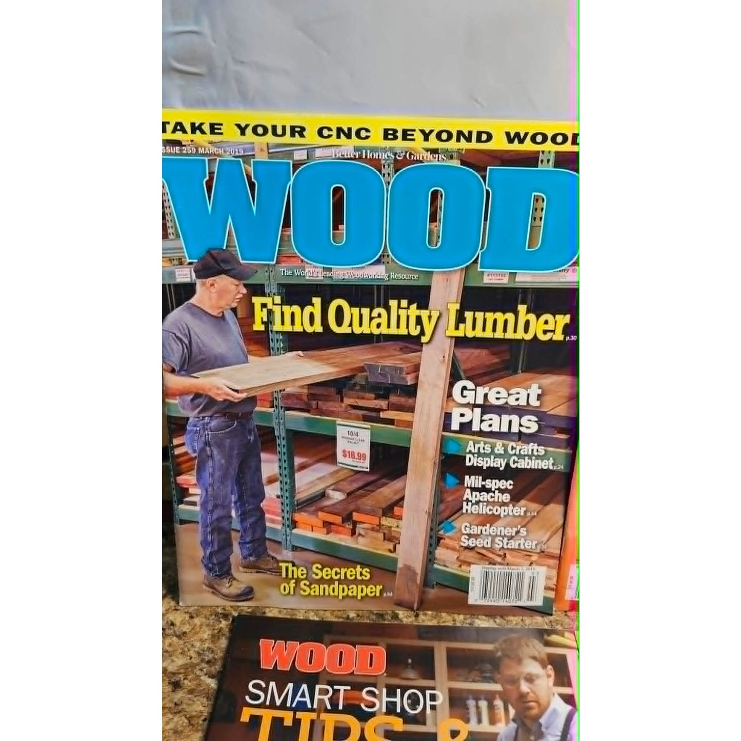 Lot of 6 WOOD Magazine Woodworking DIY Furniture Building Project Guides