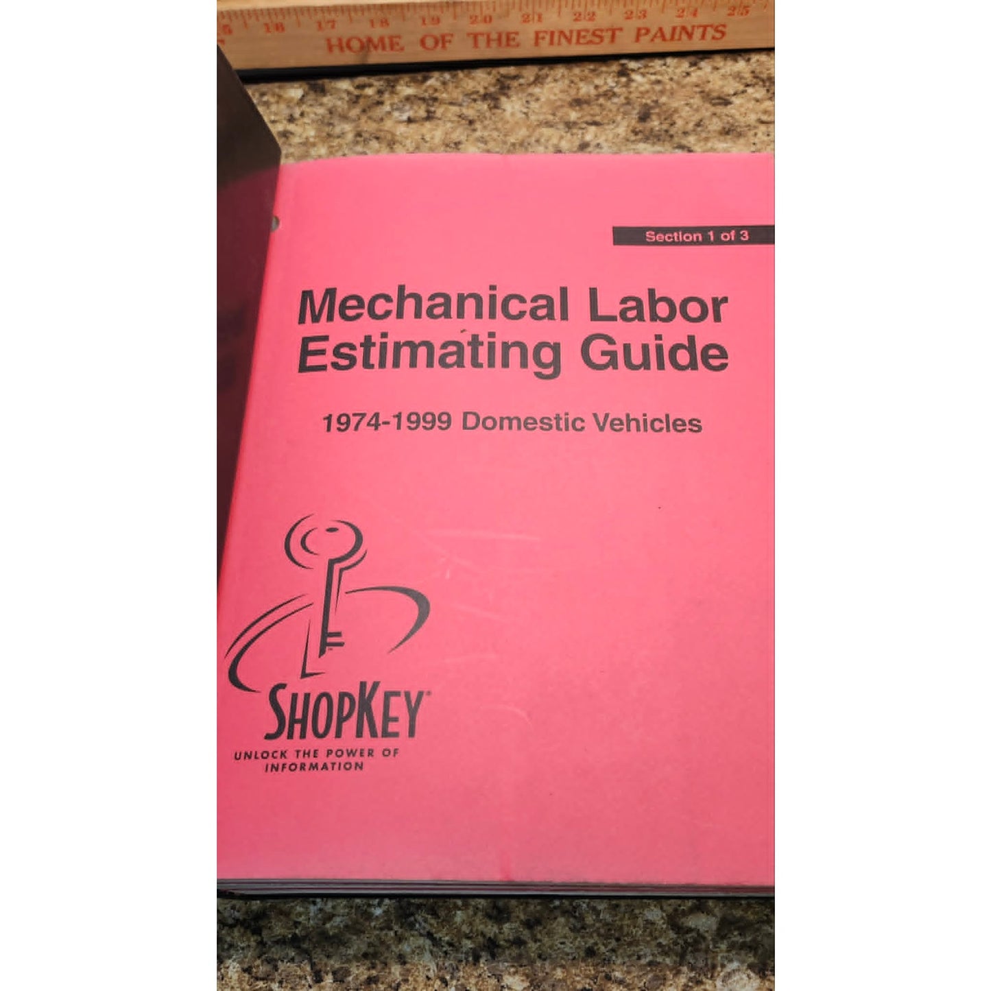 ShopKey Mechanical Labor Estimating Guide 1974-1999 Domestic Vehicles Manual