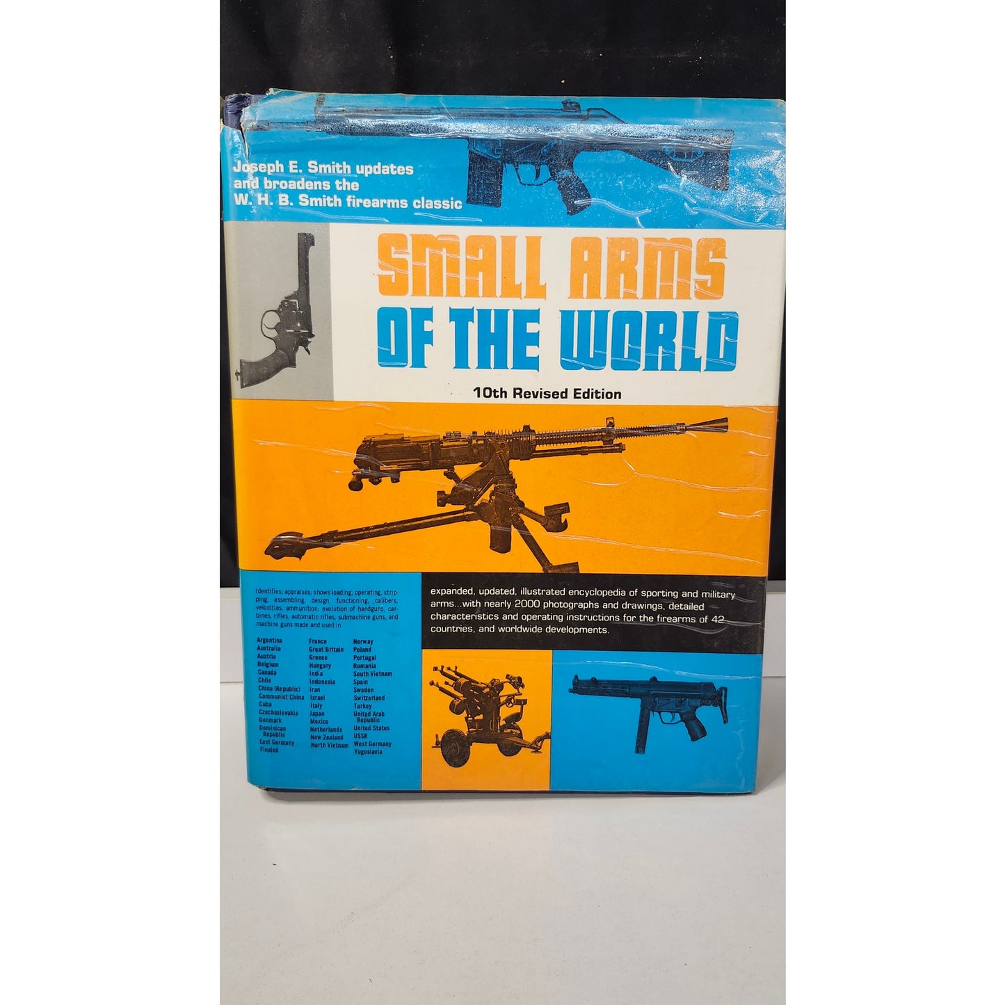Vintage Small Arms of the World 10th Revised Edition 1973 Hardcover Smith Book