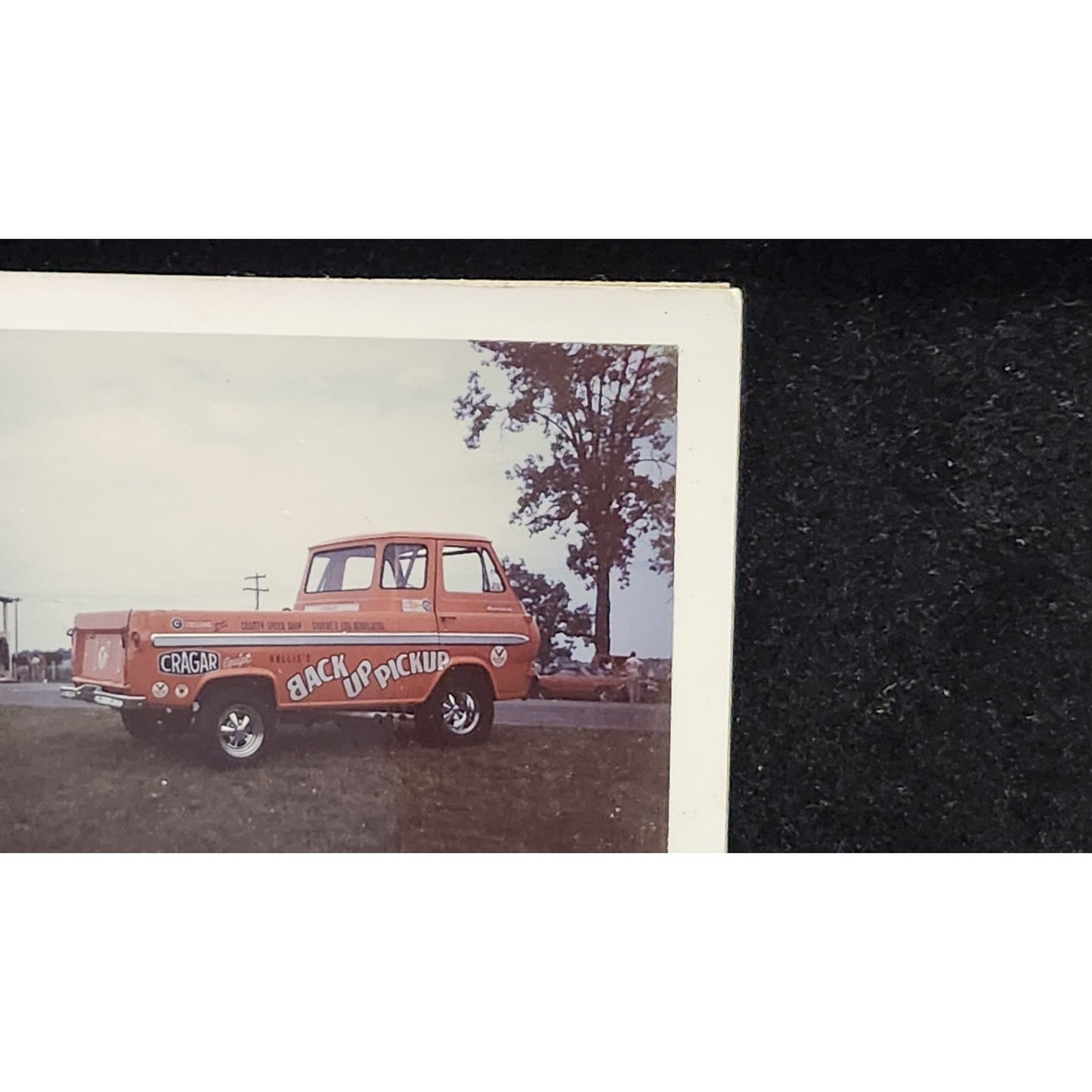 Vintage Original Racing Photograph "Back Up Pickup" At National Trail Raceway