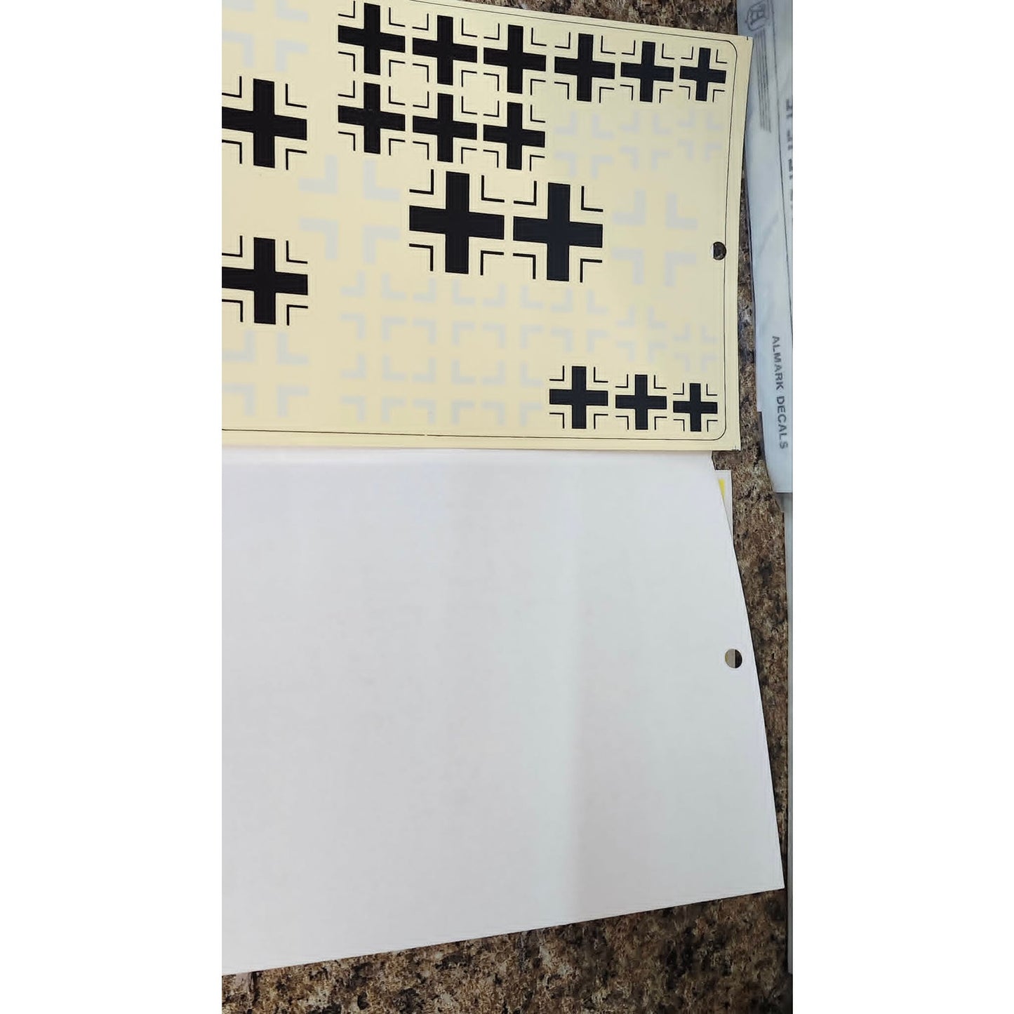WWII Aircraft Decal German National Insginia Luftwaffe Model Kit Decals Lot of 4