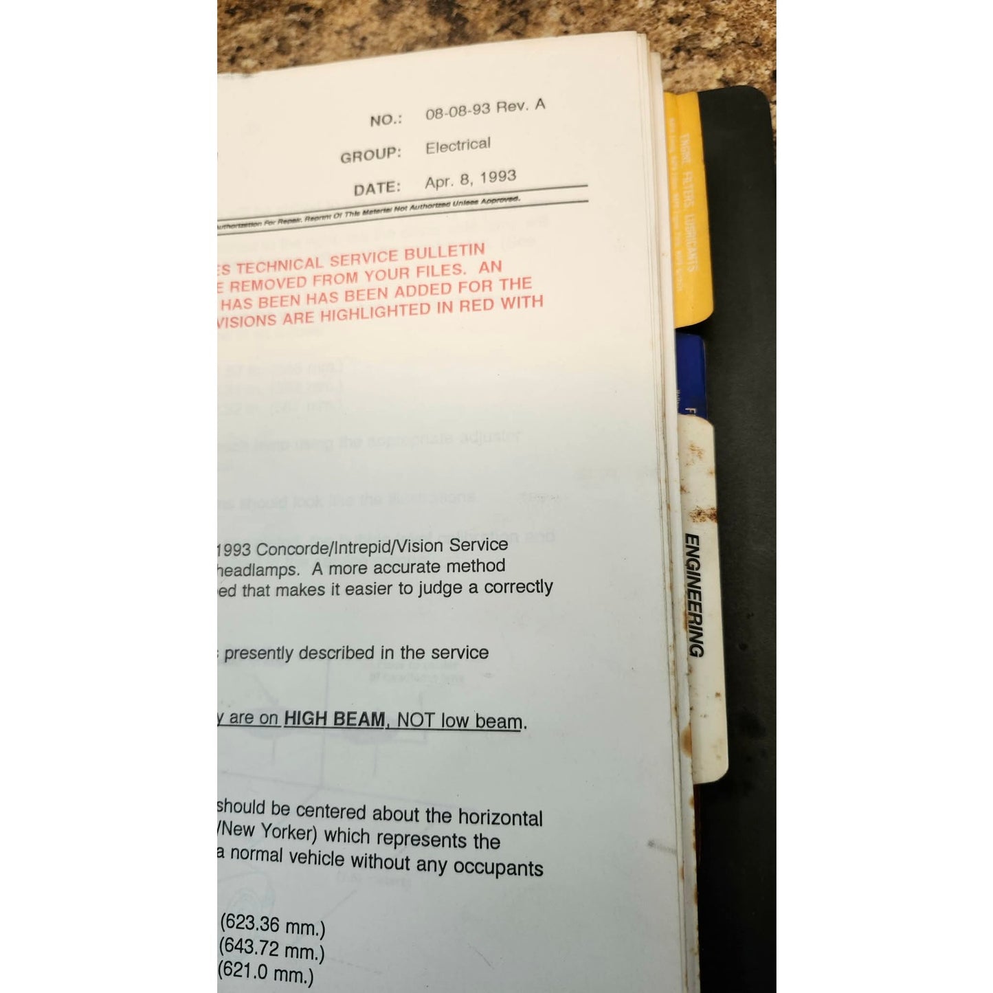 NAPA AutoCare Tech Tips Binder Alldata Mitchell Repair Chrysler Service Manuals