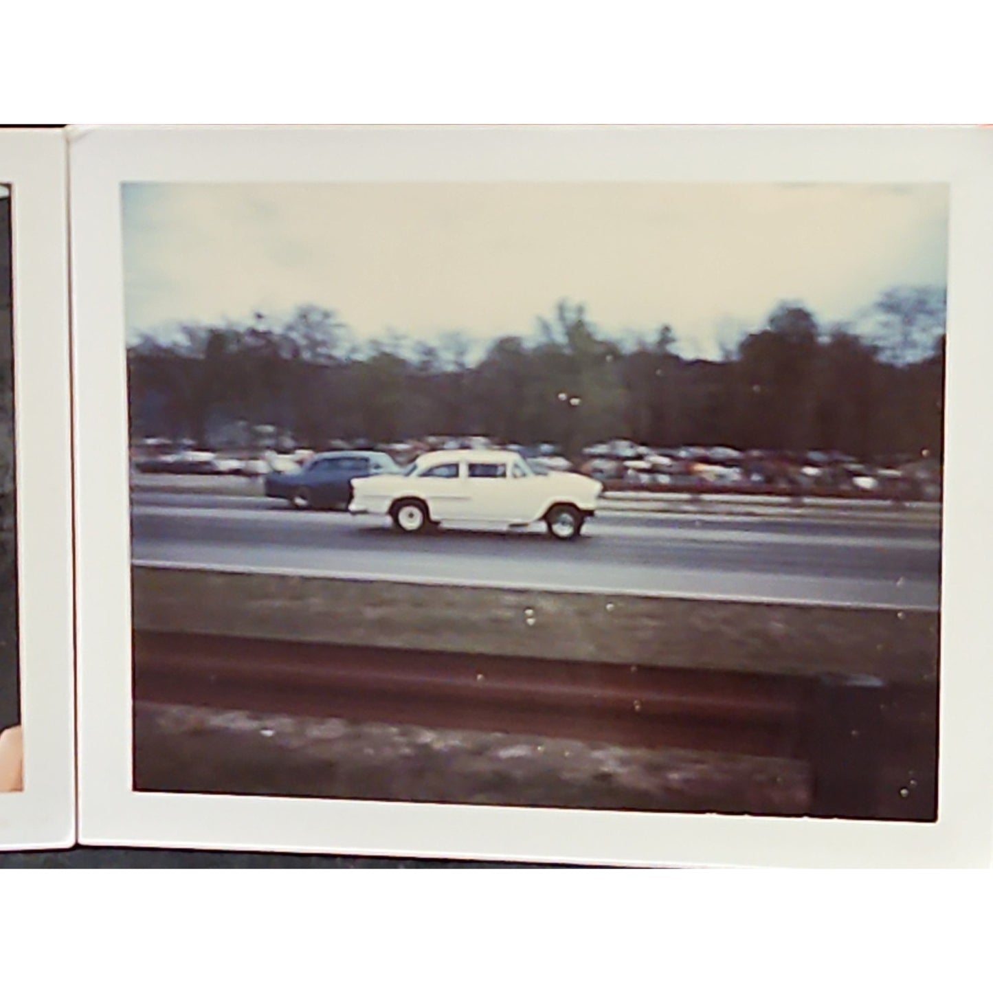 Lot Of 2 White Lightning C/Gas 1955 Chevy Drag Racing Photos Edgewater 1967