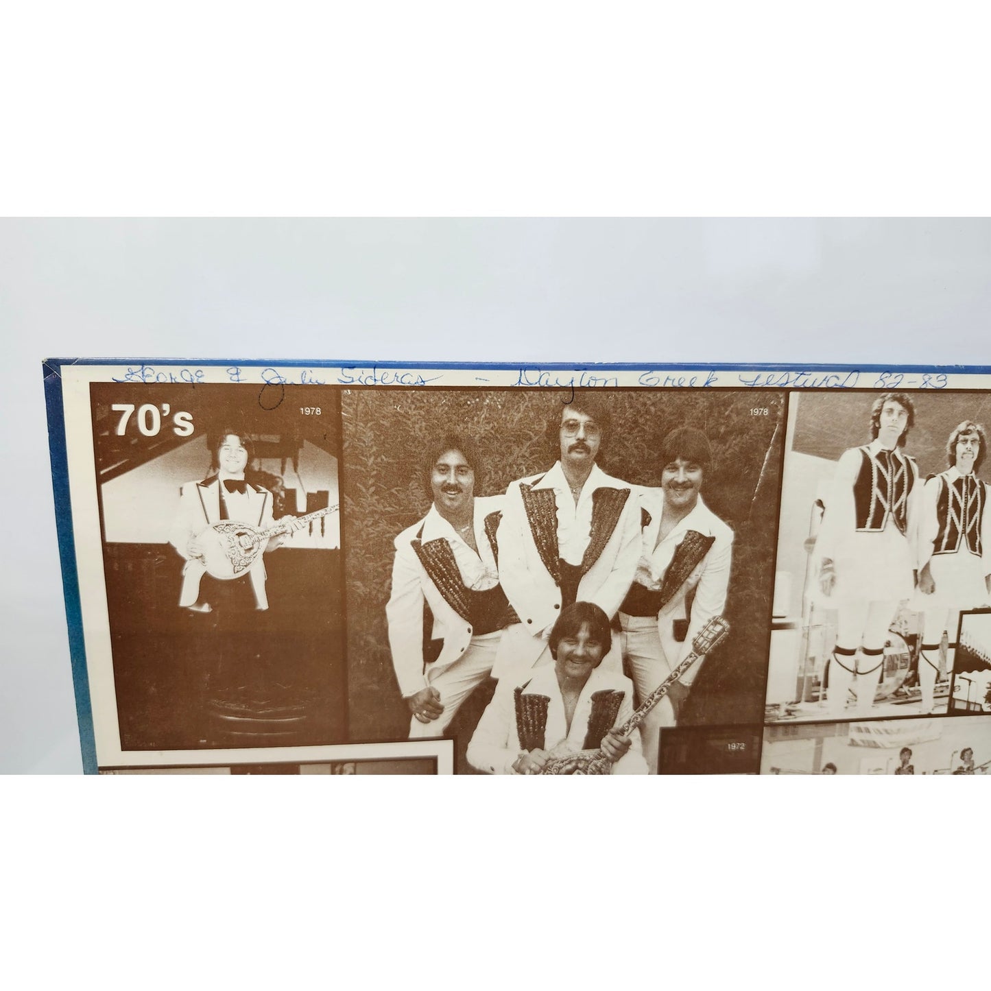 Vintage 1980s Signed Rhodians Past & Present LP Vinyl Album Greek Folk Gatefold