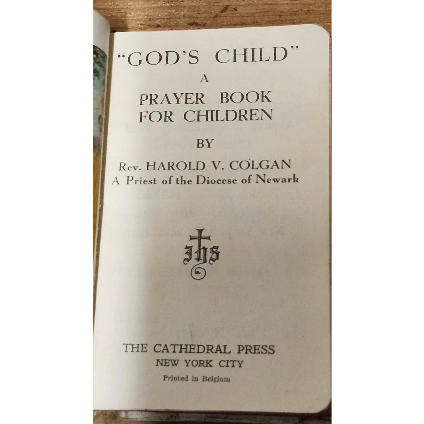 Vintage 1933 God's Child Prayer Book For Children Rev Harold V. Colgan Hardcover
