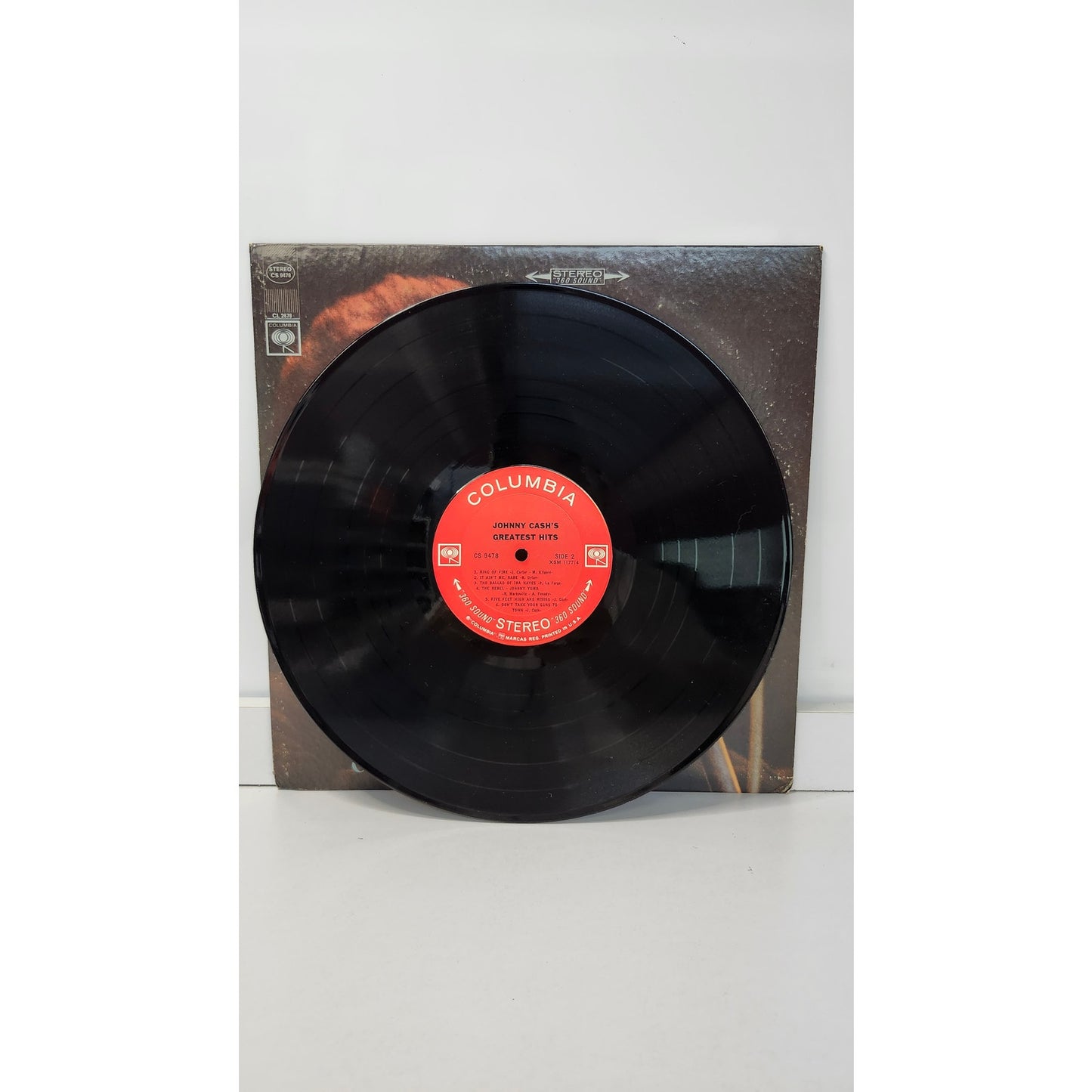 Vintage 1973 Johnny Cash Greatest Hits Volume 1 LP Vinyl Columbia CS 9478