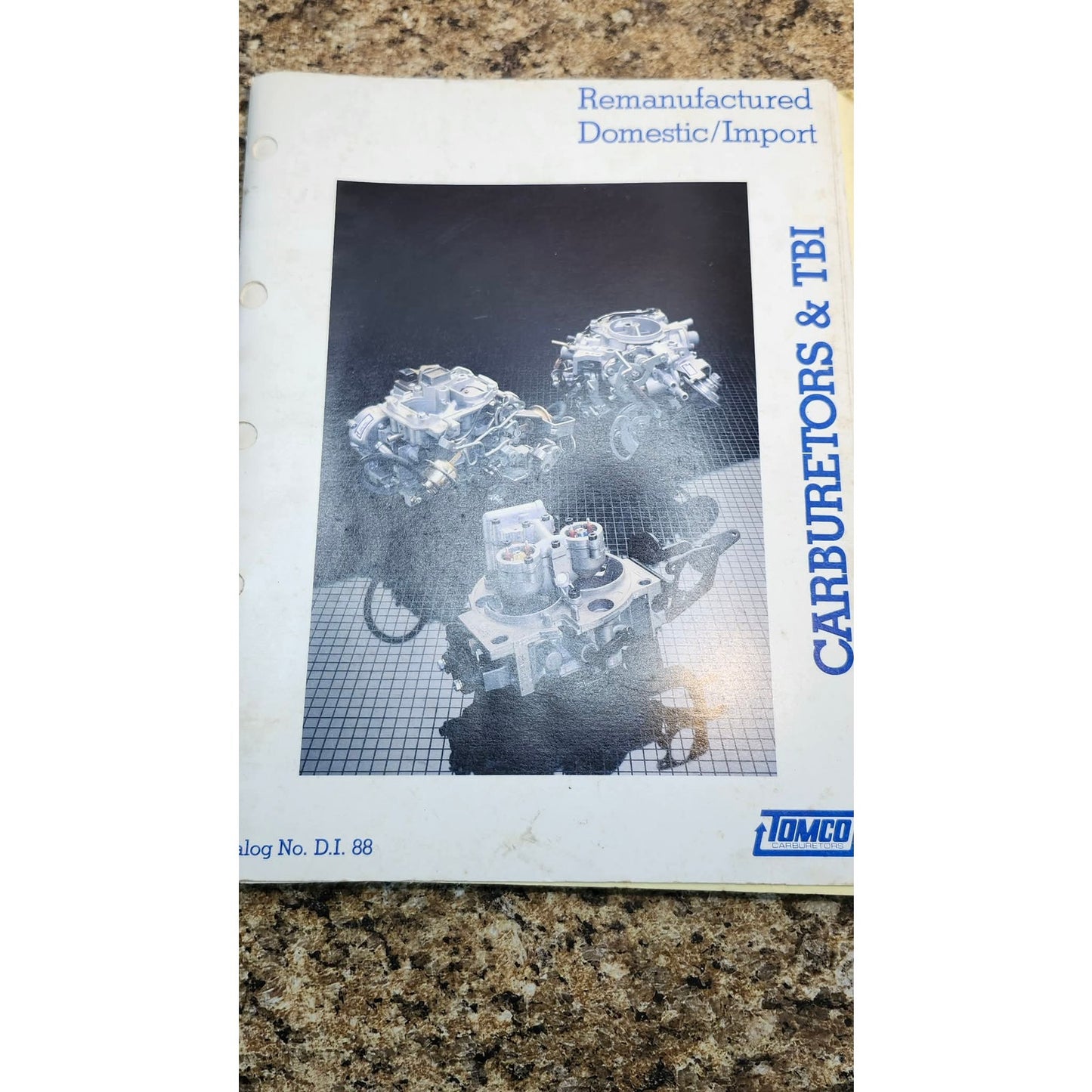Tomco Remanufactured Domestic Import Carburetors & TBI Catalog DI-88 Manual