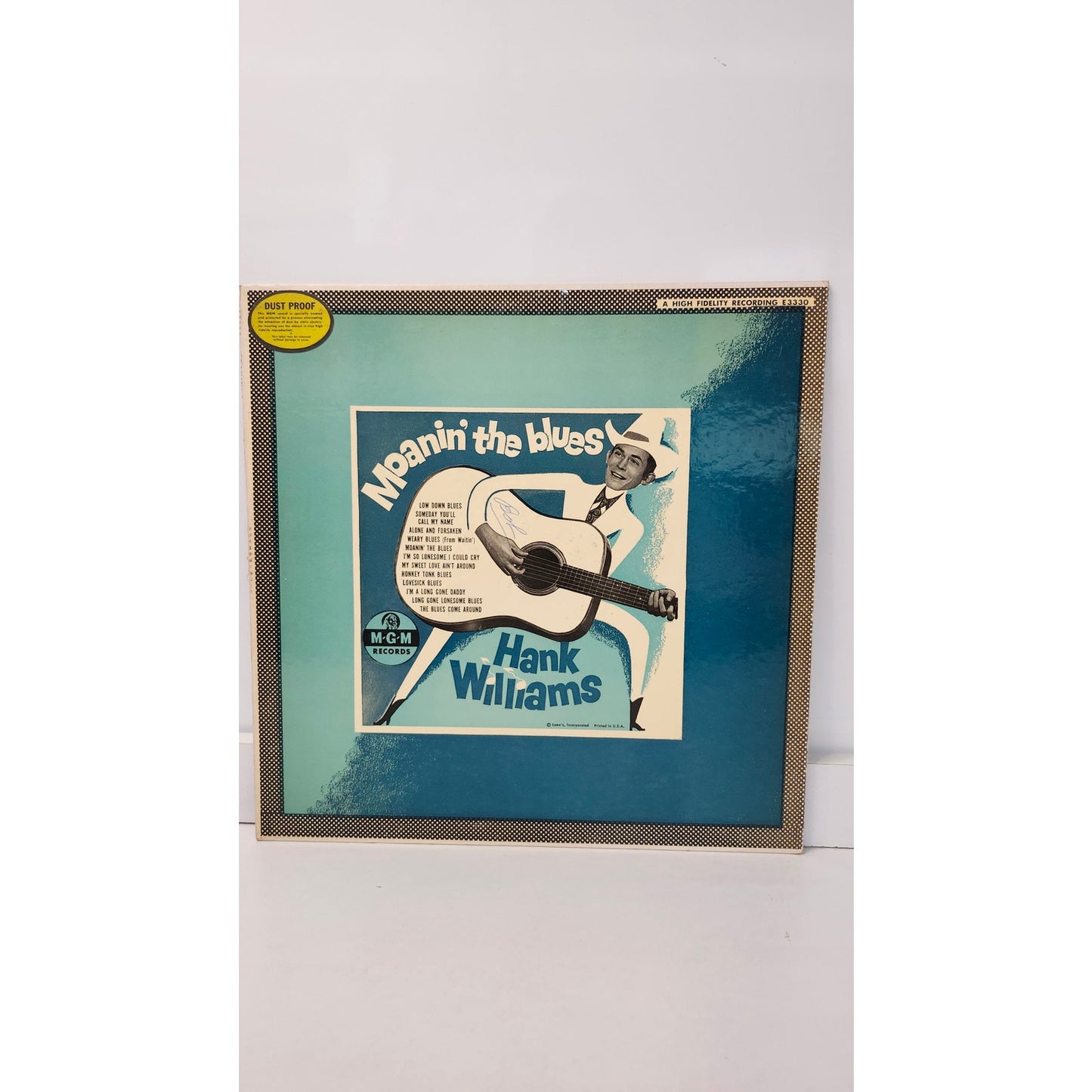 VTG 1956 Hank Williams With His Drifting Cowboys Moanin' The Blues LP MGM E3330