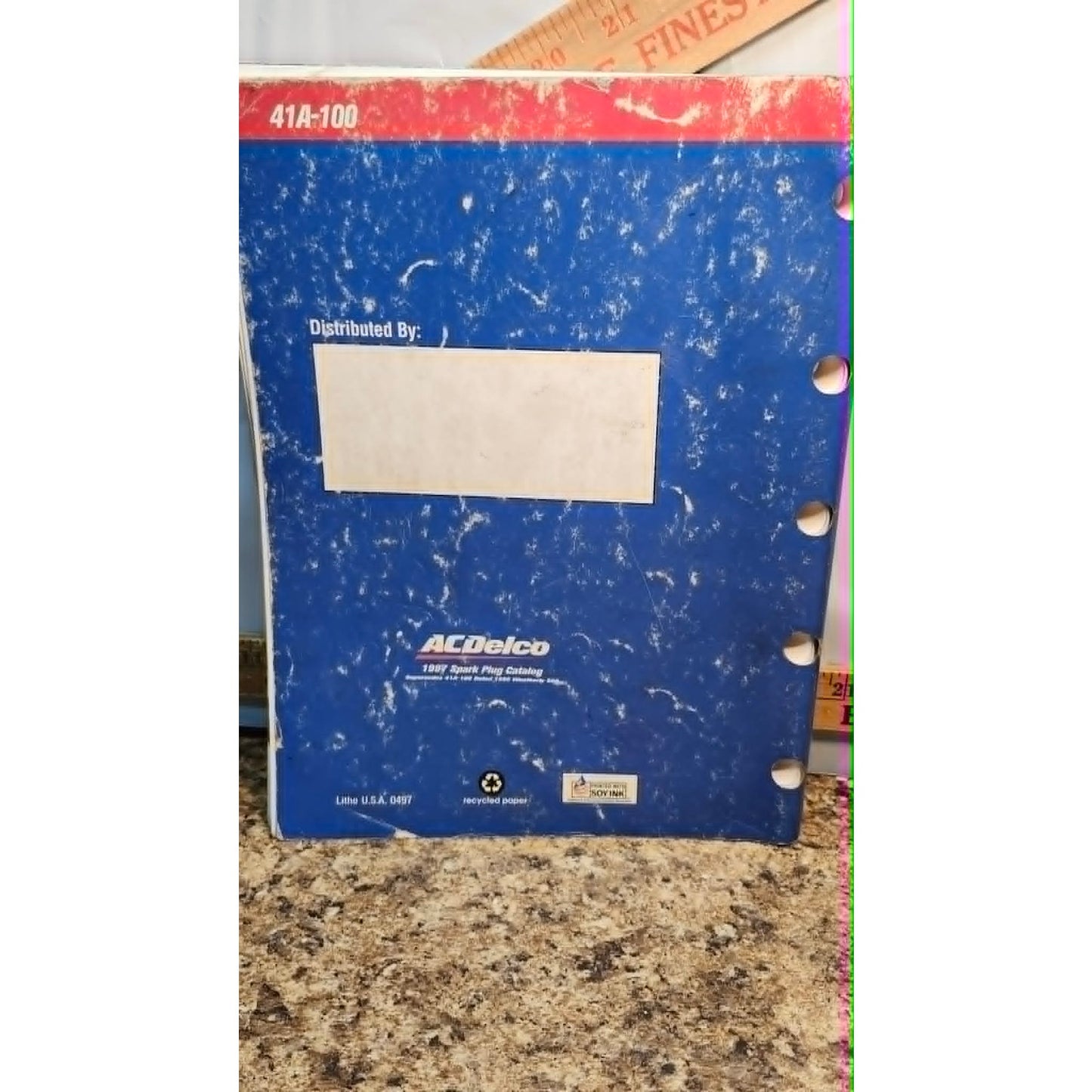 ACDelco 1997 Spark Plug Catalog 41A-100 Automotive Application Guide Book