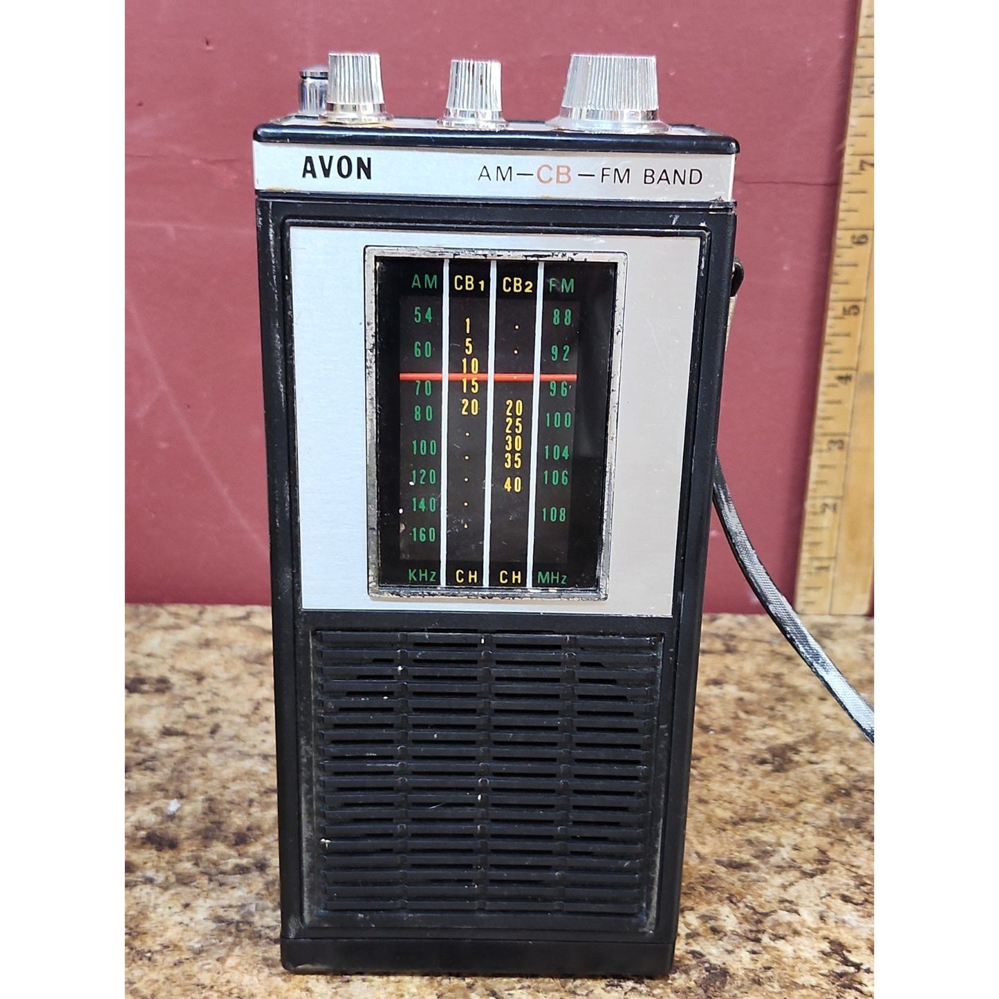 Avon CB, AM, FM Portable Handheld Radio Model CB-440 As Is