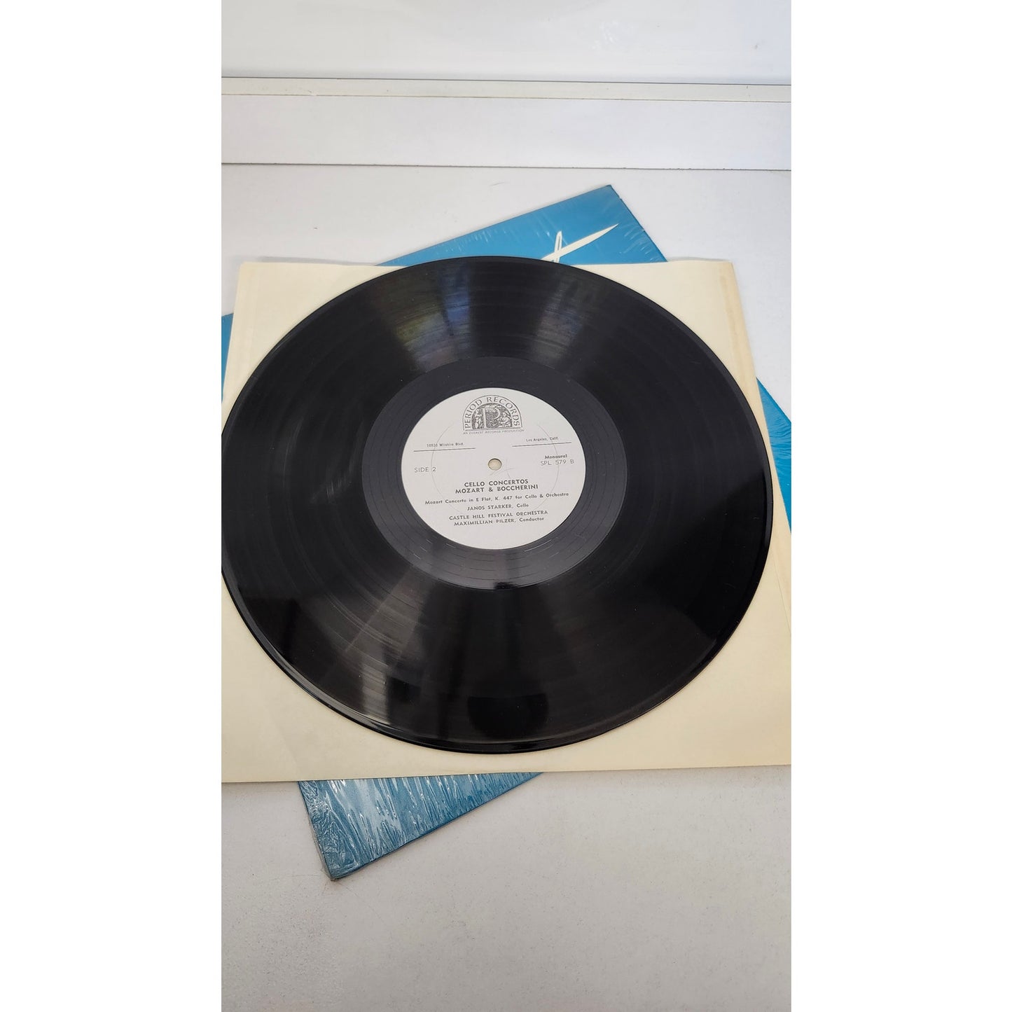 Vintage Mozart Boccherini Janos Starker Cello Concertos LP SPL 579 Period 1953