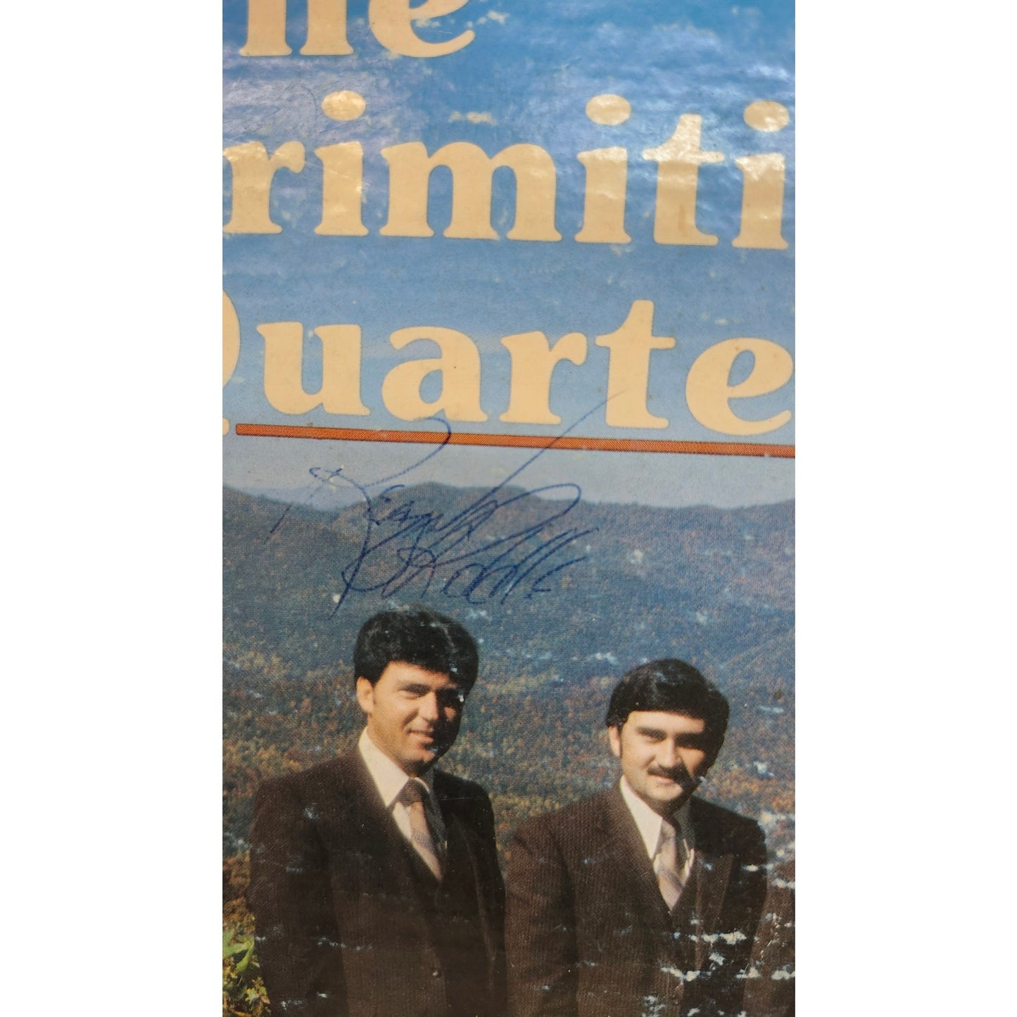 Signed The Primitive Quartet Who Do You Think Bluegrass Gospel 1980 LP No Disc