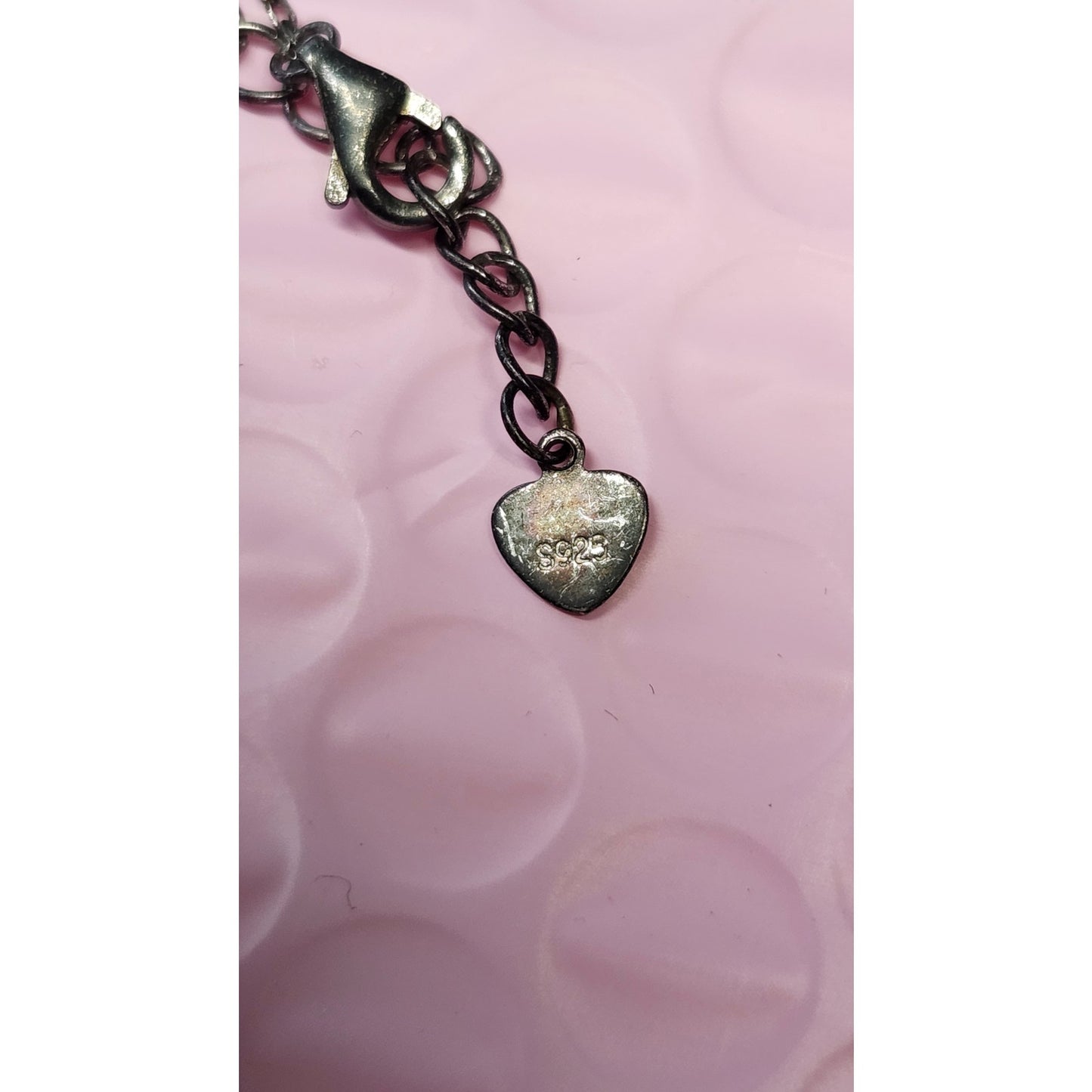925 Sterling Silver Cable Chain Faceted Crystal Ball Pendant Necklace 18"