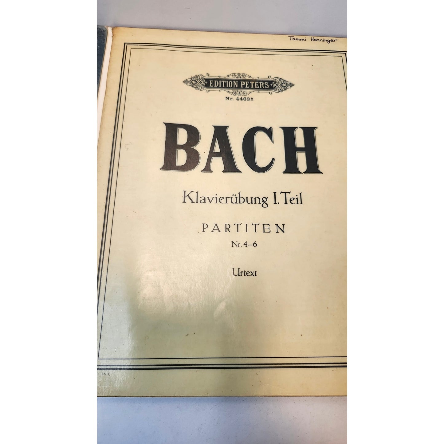 JS Bach Sheet Music Books Lot Partiten 1-6 Well Tempered Clavier Piano Urtext