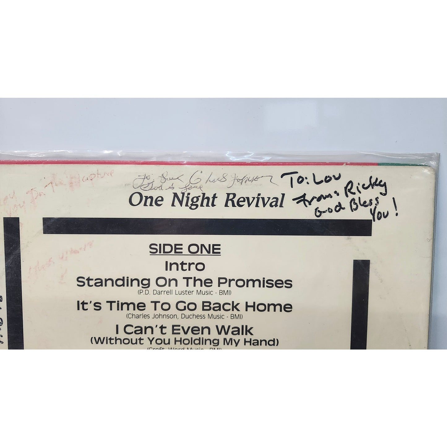 Charles Johnson The Revivers One Night Revival Better Way Records LP Album 1989