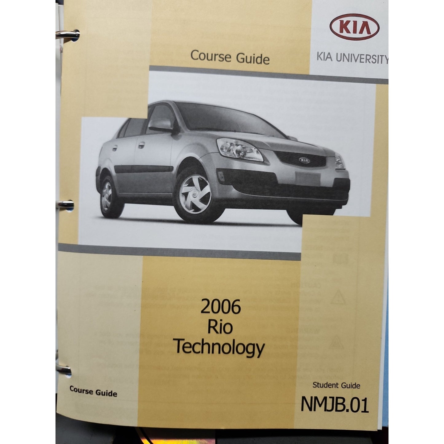 2006 Kia Rio Technology Student Guide Entire Book Sportage Guides Included