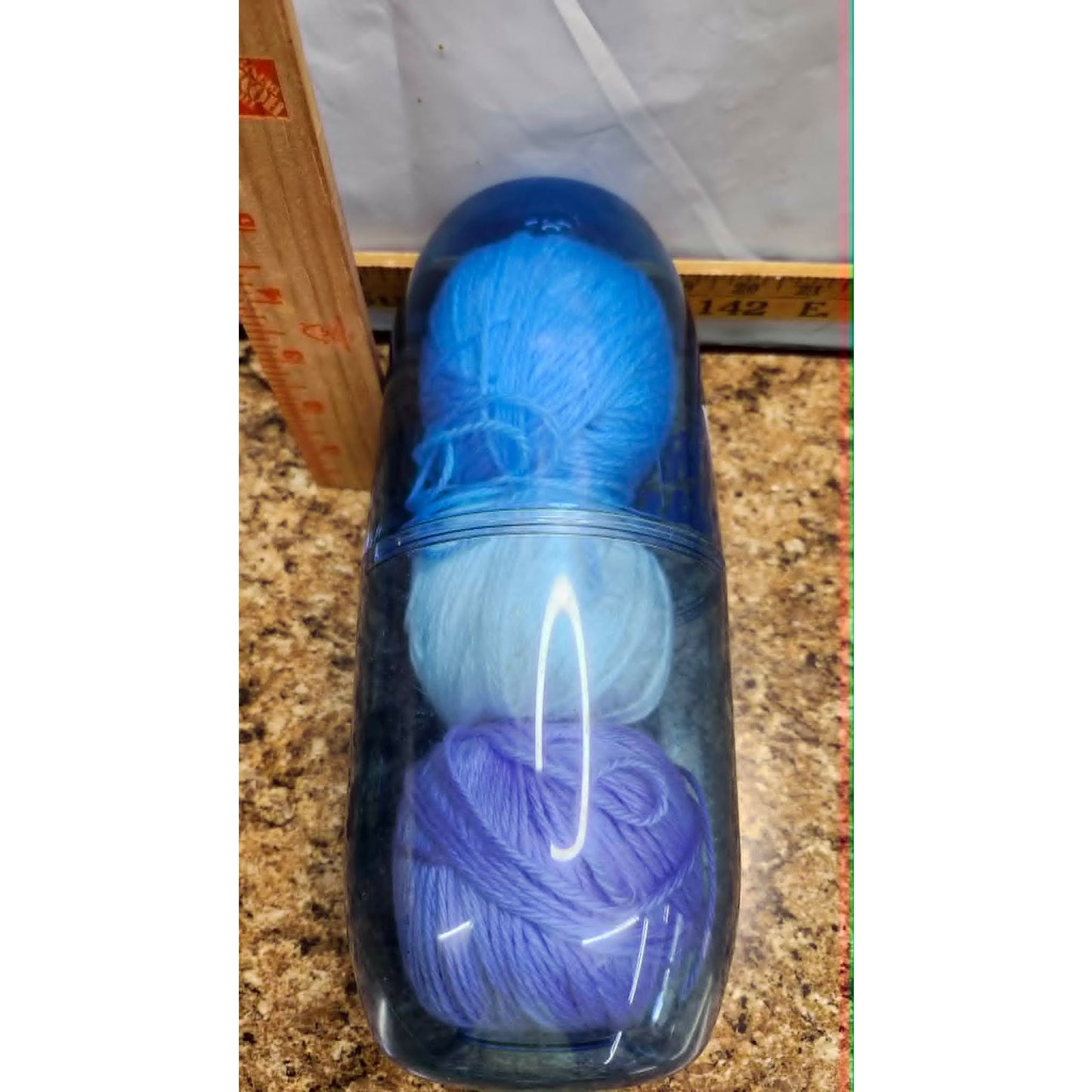 Yarn Barn Yarn Set Blue White Purple Yarn Crochet Pack See pics