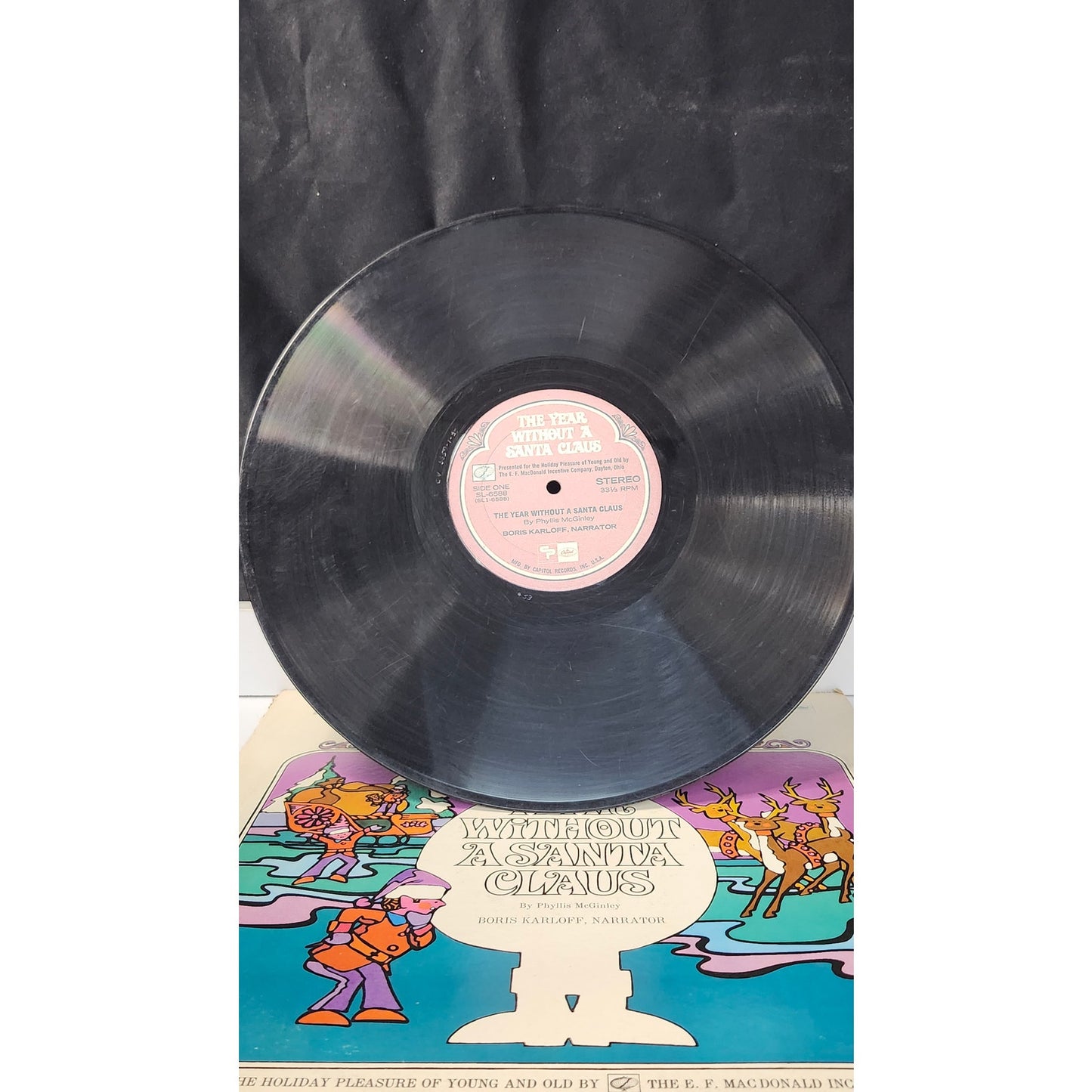 The Year Without A Santa Claus Boris Karloff Phyllis McGinley LP 1968 SL-6588