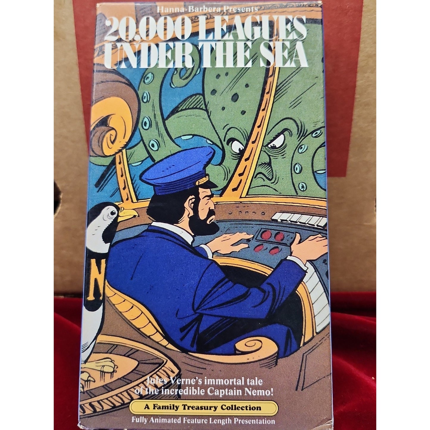 20,000 Leagues Under the Sea VHS Hanna-Barbera 1987 WorldVision Animated New