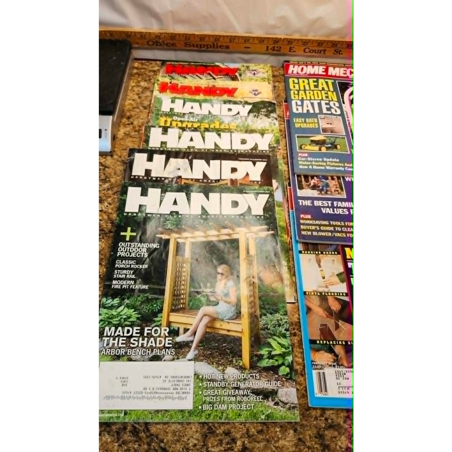 Mixed Lot of 9 Handy & Home Mechanix DIY Home Improvement Woodworking Magazines