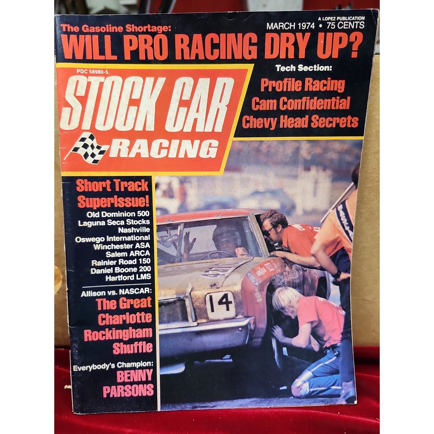 Stock Car Racing Magazine March 1974 Chevy Head Secret Short Track Benny Parsons