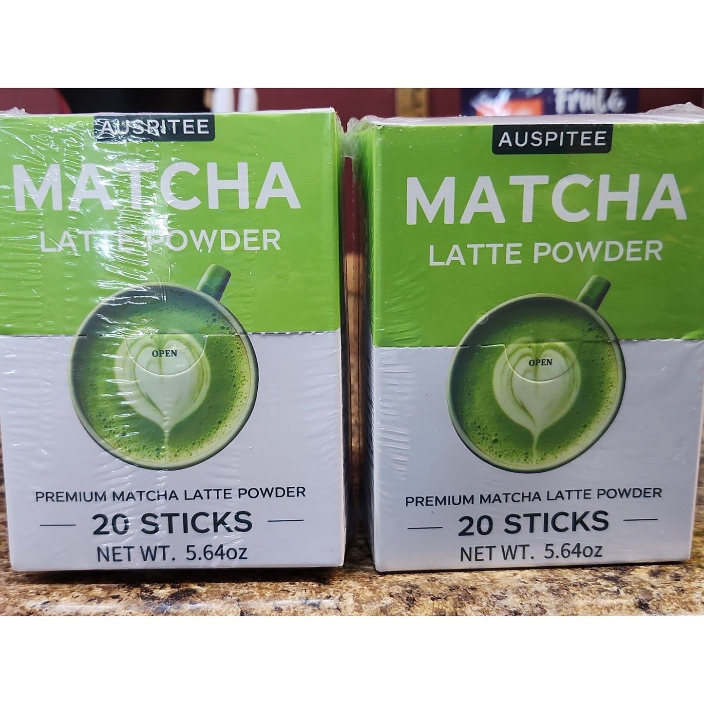 MATCHA LATTE Natural Powder Drink Mix 0.3 oz Packets 20ct EXP 12/27