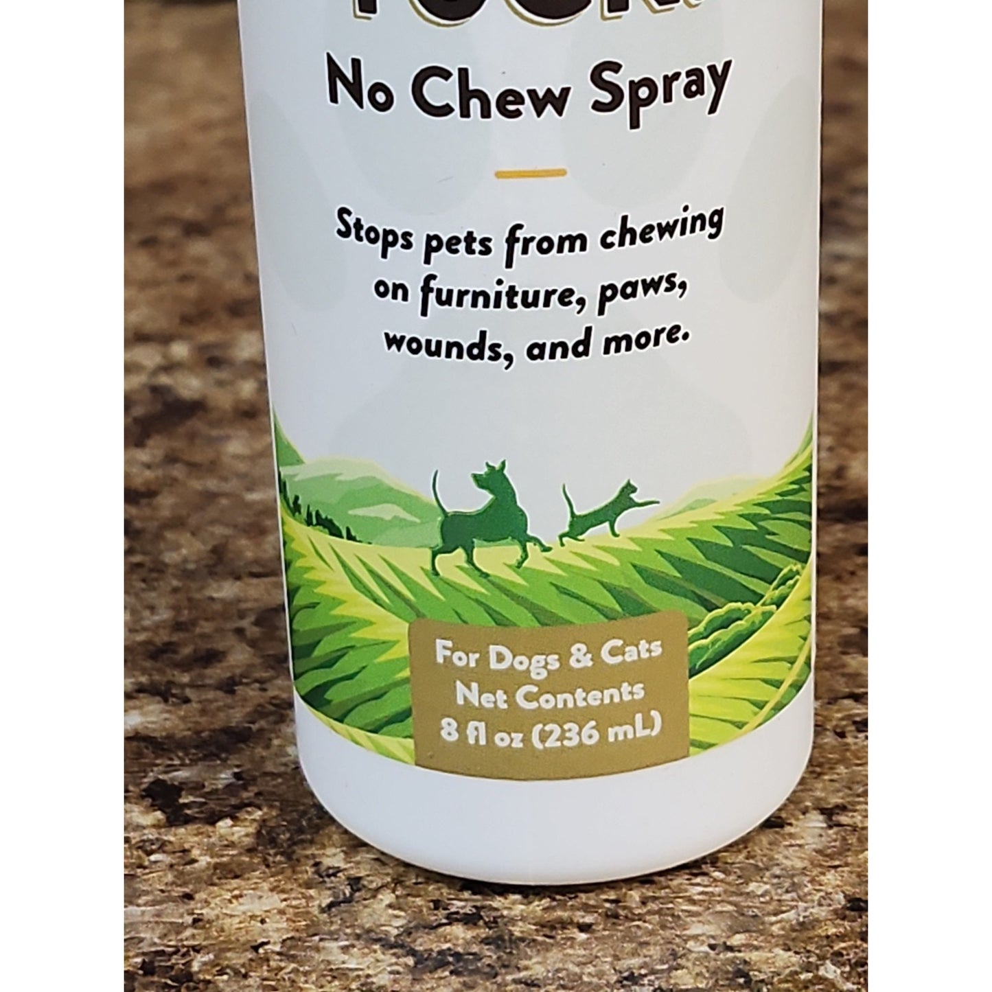 NaturVet BITTER YUCK No Chew Spray For Dog/Cat/Horse - Water Based 8 oz