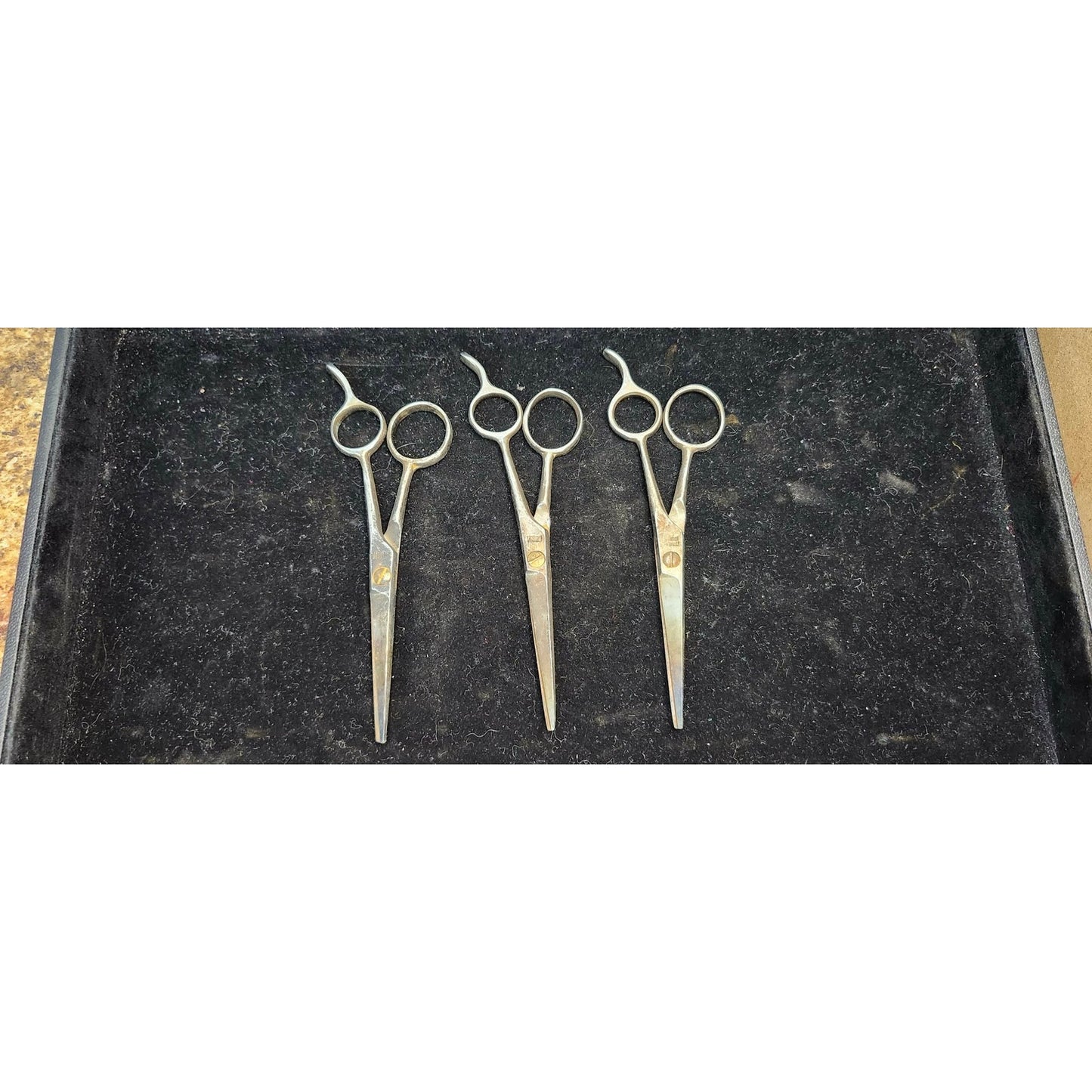 Vintage Hair Shears Scissors Bulk Lot 19 Piece Steel Salon Barber Cutting Tools