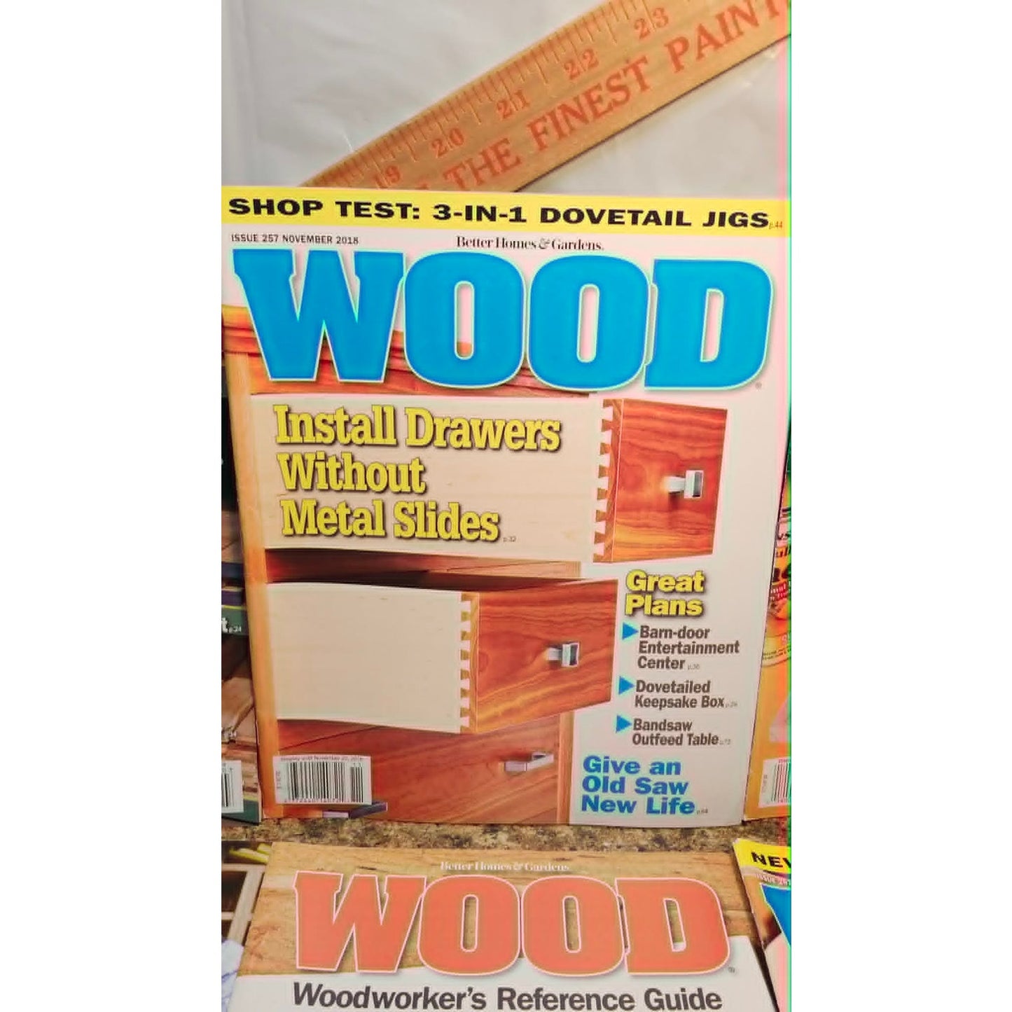 Lot of 6 WOOD Magazine Woodworking DIY Furniture Building Project Guides