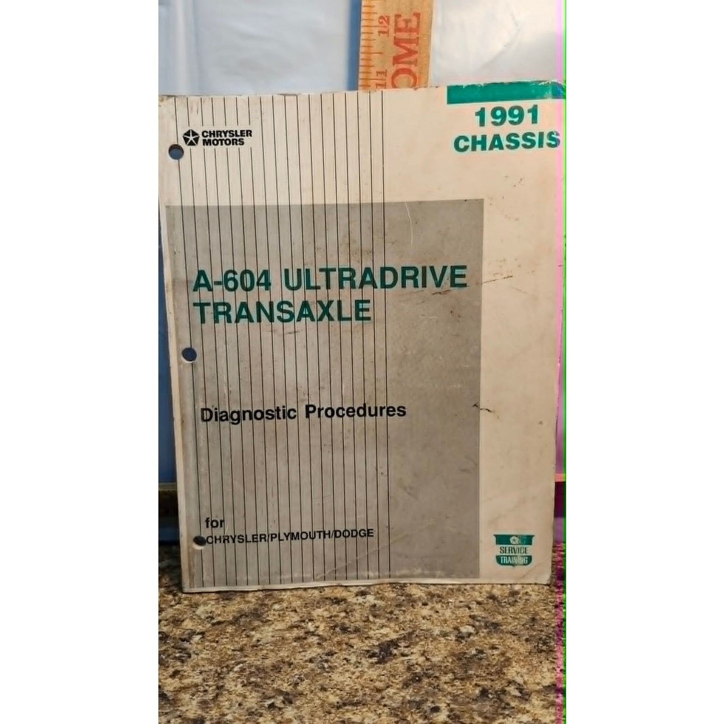 1991 Chrysler A-604 Ultradrive Transaxle Diagnostic Procedures Service Manual