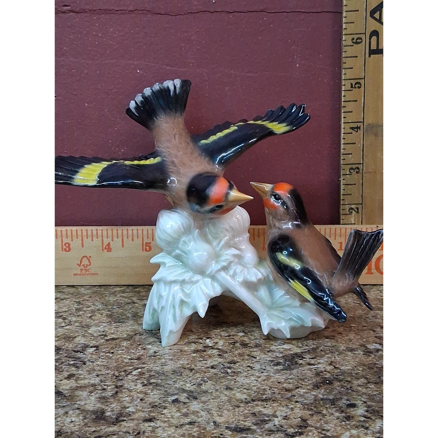 GOEBEL WEST GERMANY PORCELAIN BIRD European Goldfinch CV 87 1967