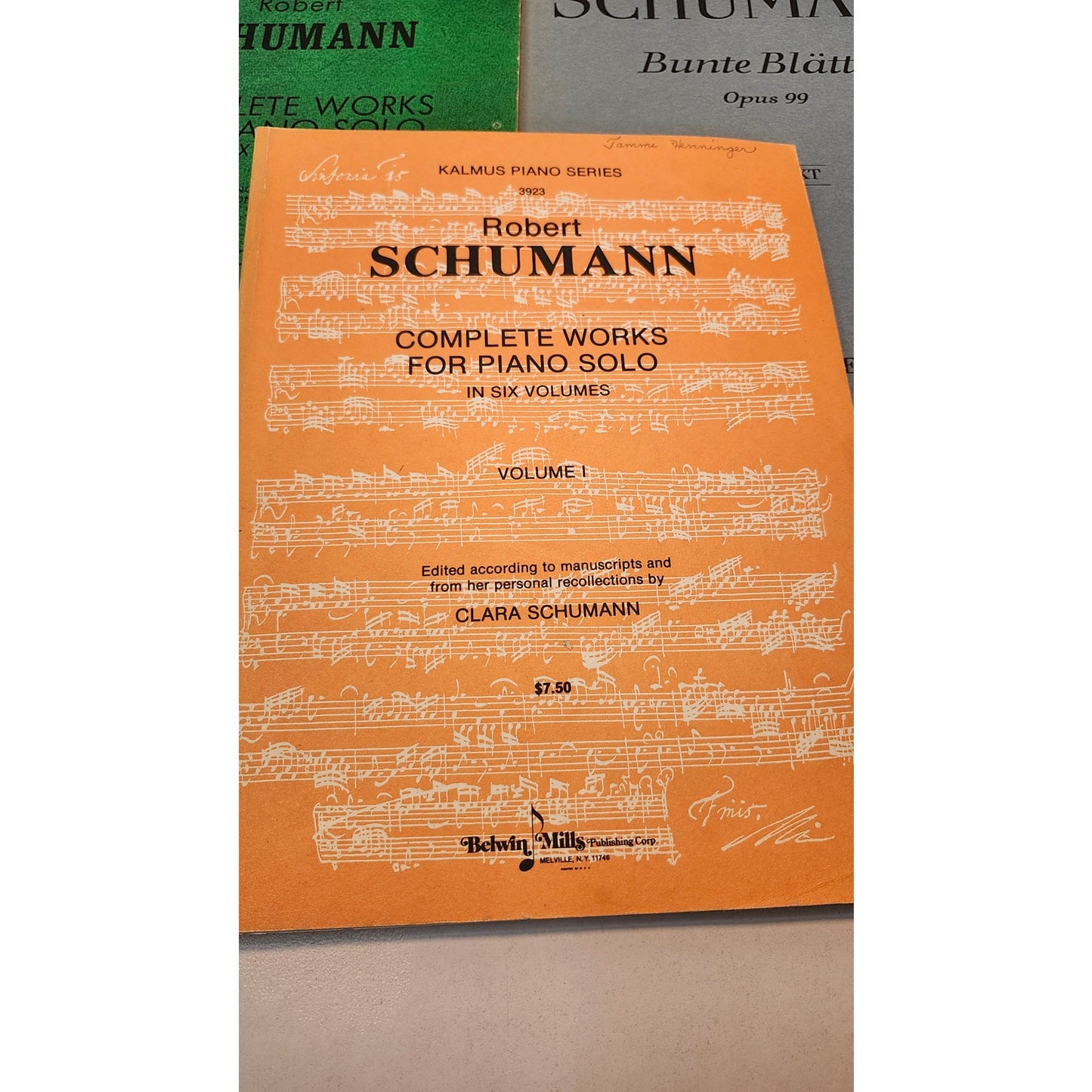 Robert Schumann Complete Works Piano Solo Sheet Music Lot Bunte Blatter Opus 99