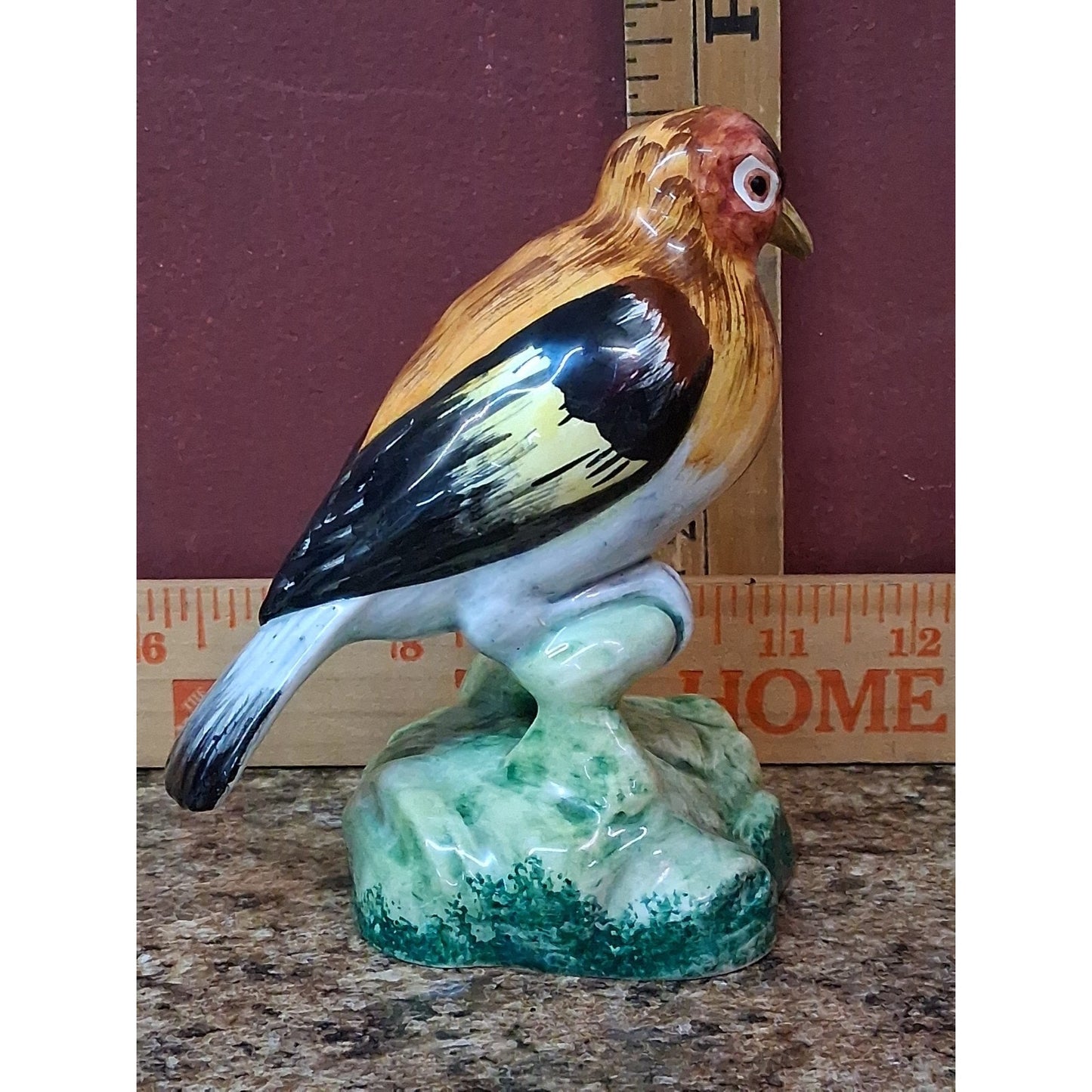 European Goldfinch Porcelain Figurine Italy Marked