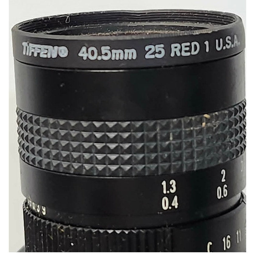 Computar Lockheed Martin Fairchild Systems Camera 12 5mm TV Lens Red Filter