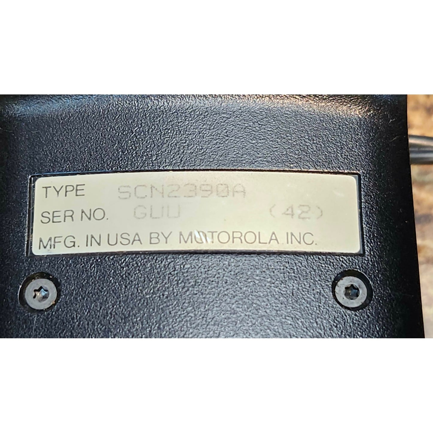 Vintage Motorola Dynasty SCN2390A Car Phone Transceiver Charger w/ Bag Black
