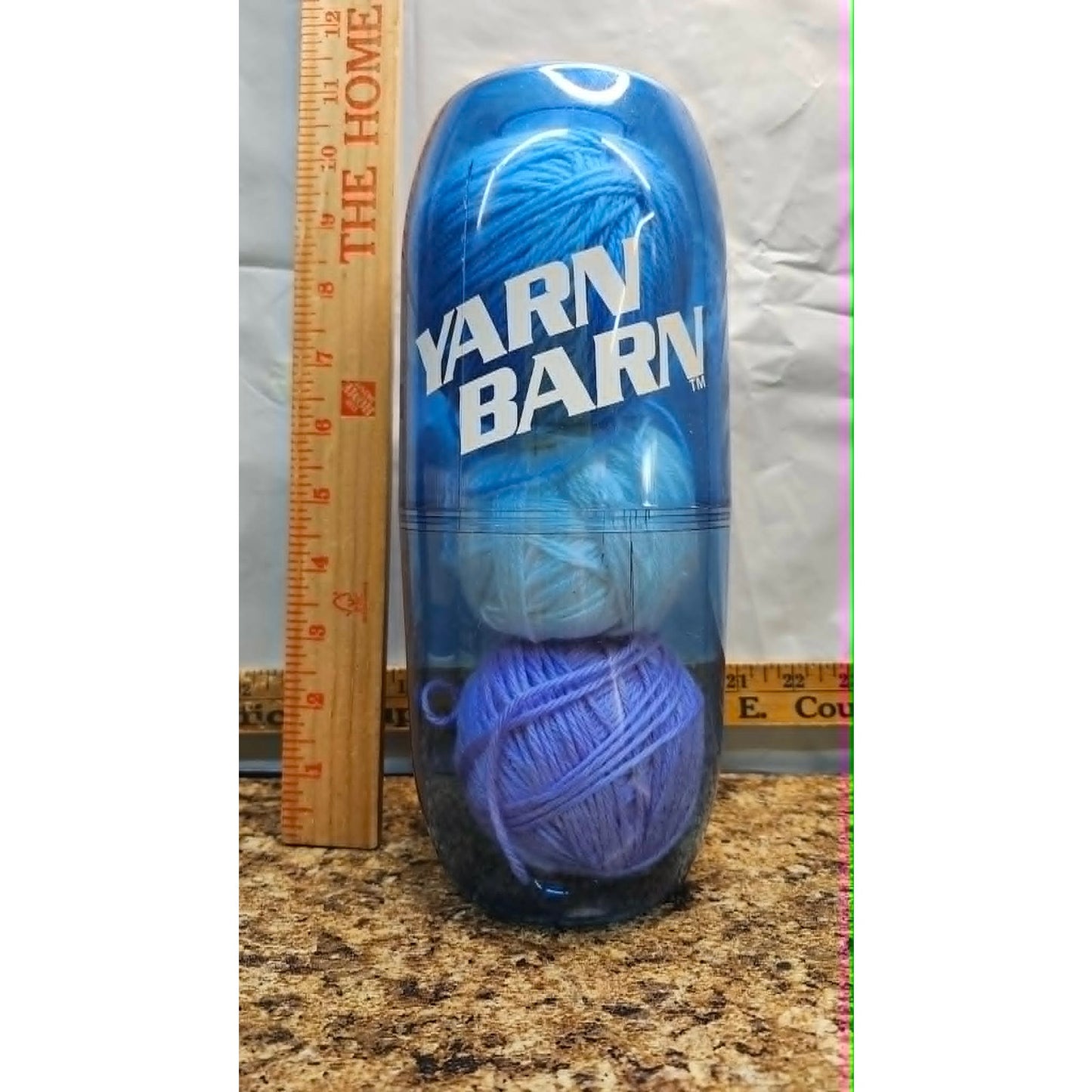 Yarn Barn Yarn Set Blue White Purple Yarn Crochet Pack See pics