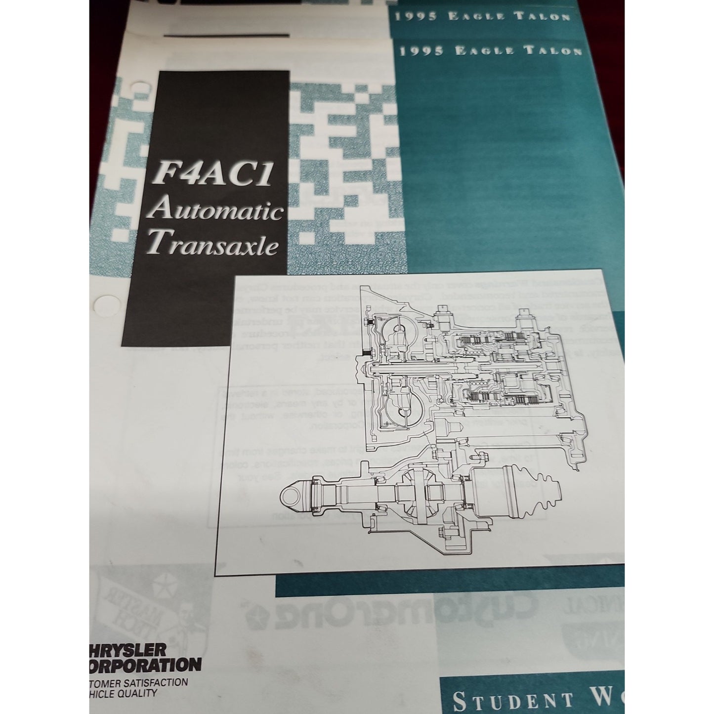 Chrysler Eagle Talon Course Student Books And Supplements 6 Books Total