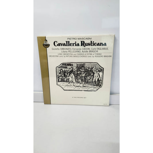 Pietro Mascagni Cavalleria Rusticana Cetra Everest 410/2 2 LP Vinyl Box Set 1967