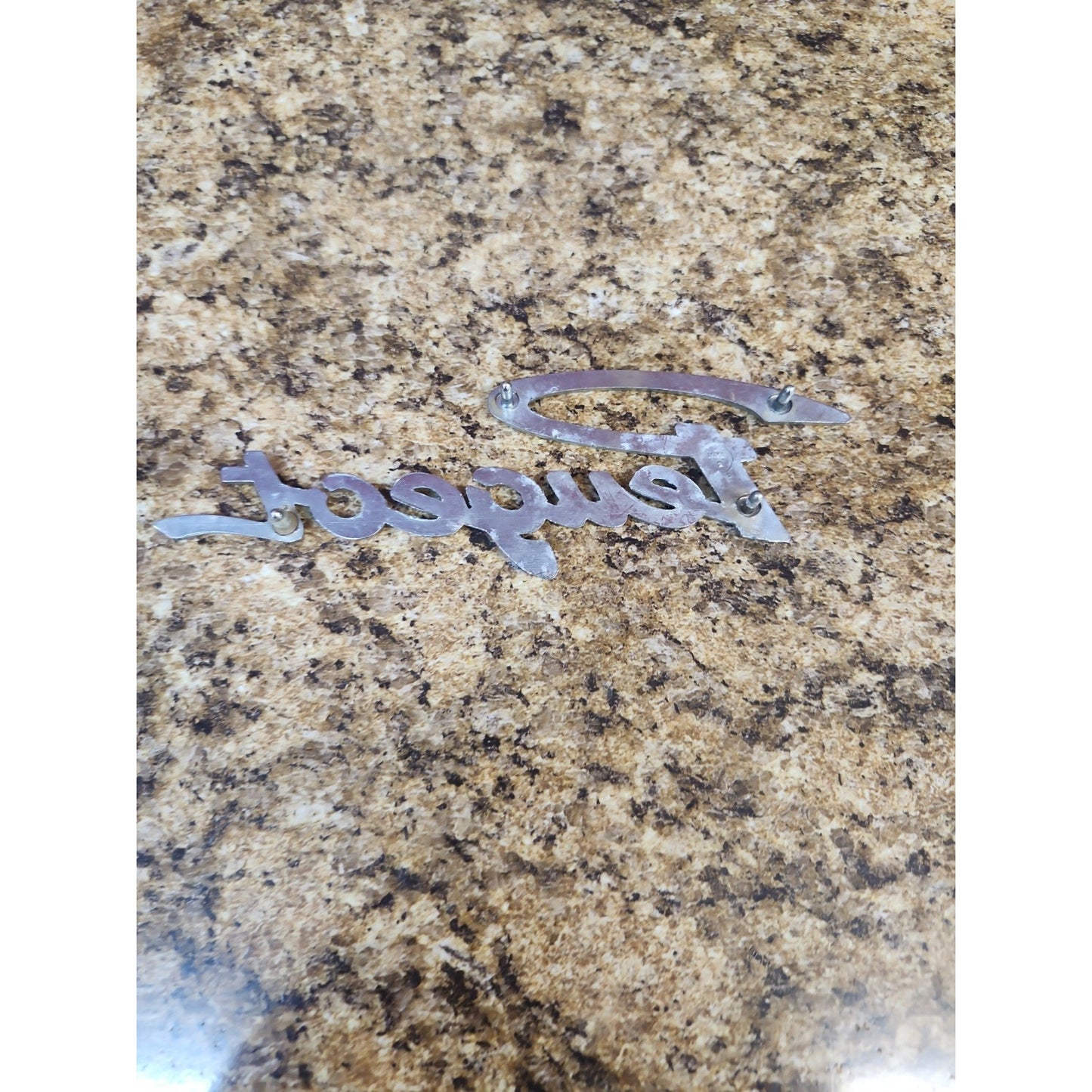 OEM Vintage Peugeot Chrome Car Logo Emblem