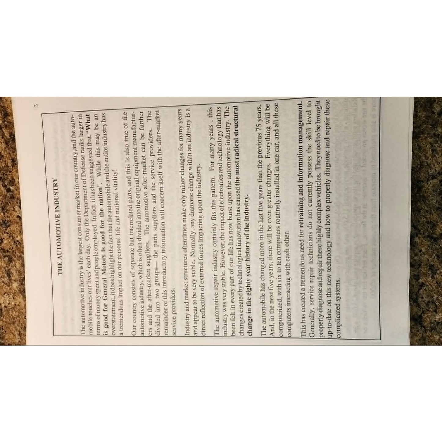Target Training Systems Quick Check Guide TPS Minimum Idle Specifications 1988